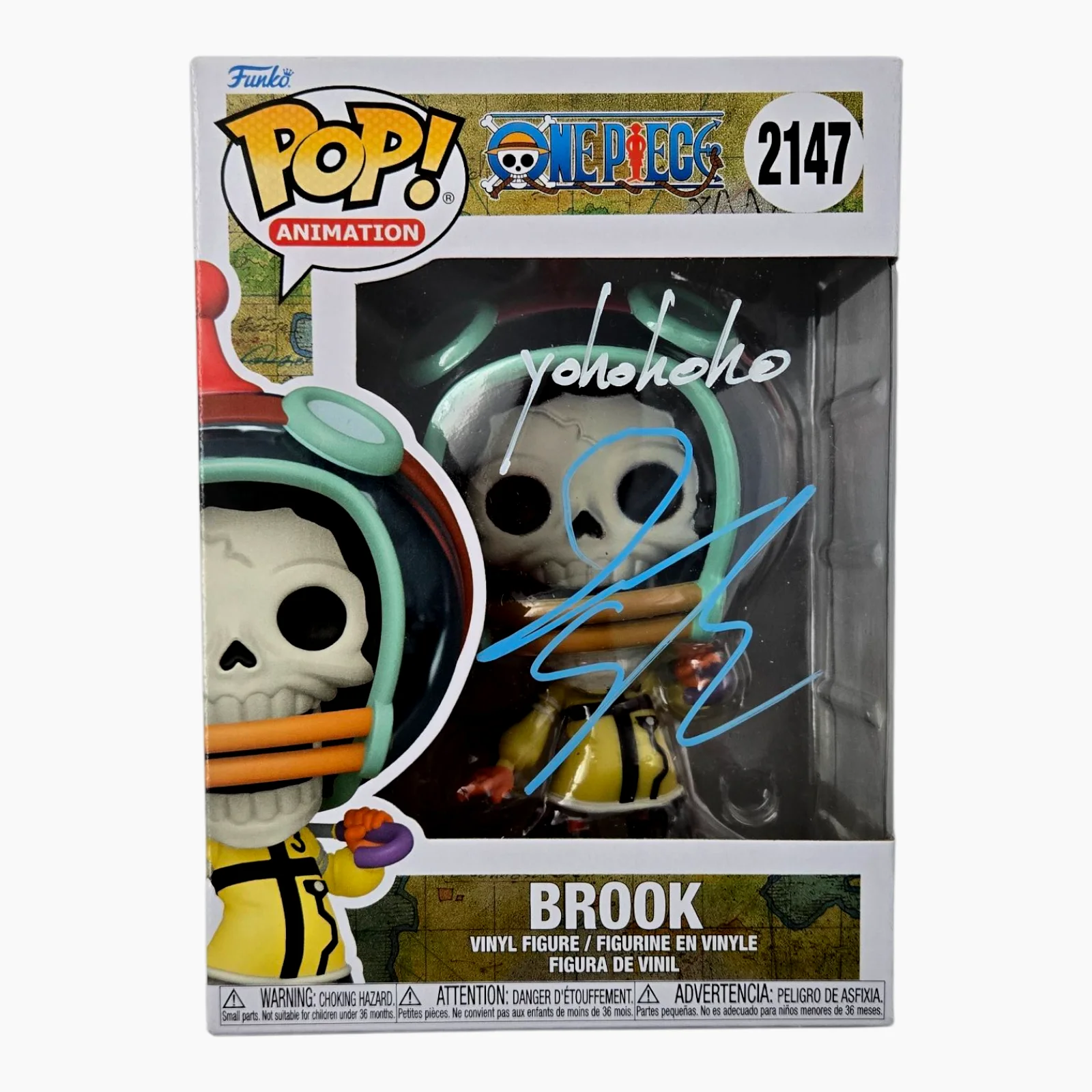 Ian Sinclair — Ian Sinclair Signed Funko One Piece Pop Brook Egghead Autograph JSA COA 261