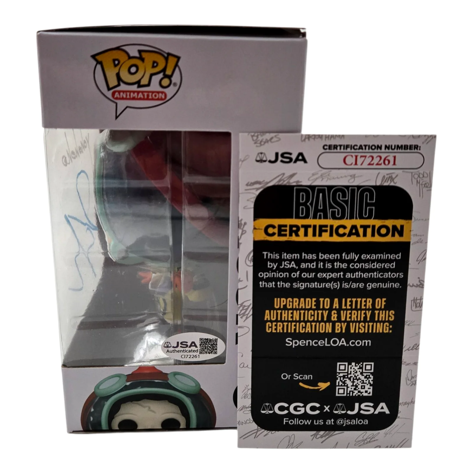 Ian Sinclair — Ian Sinclair Signed Funko One Piece Pop Brook Egghead Autograph JSA COA 261, image 2