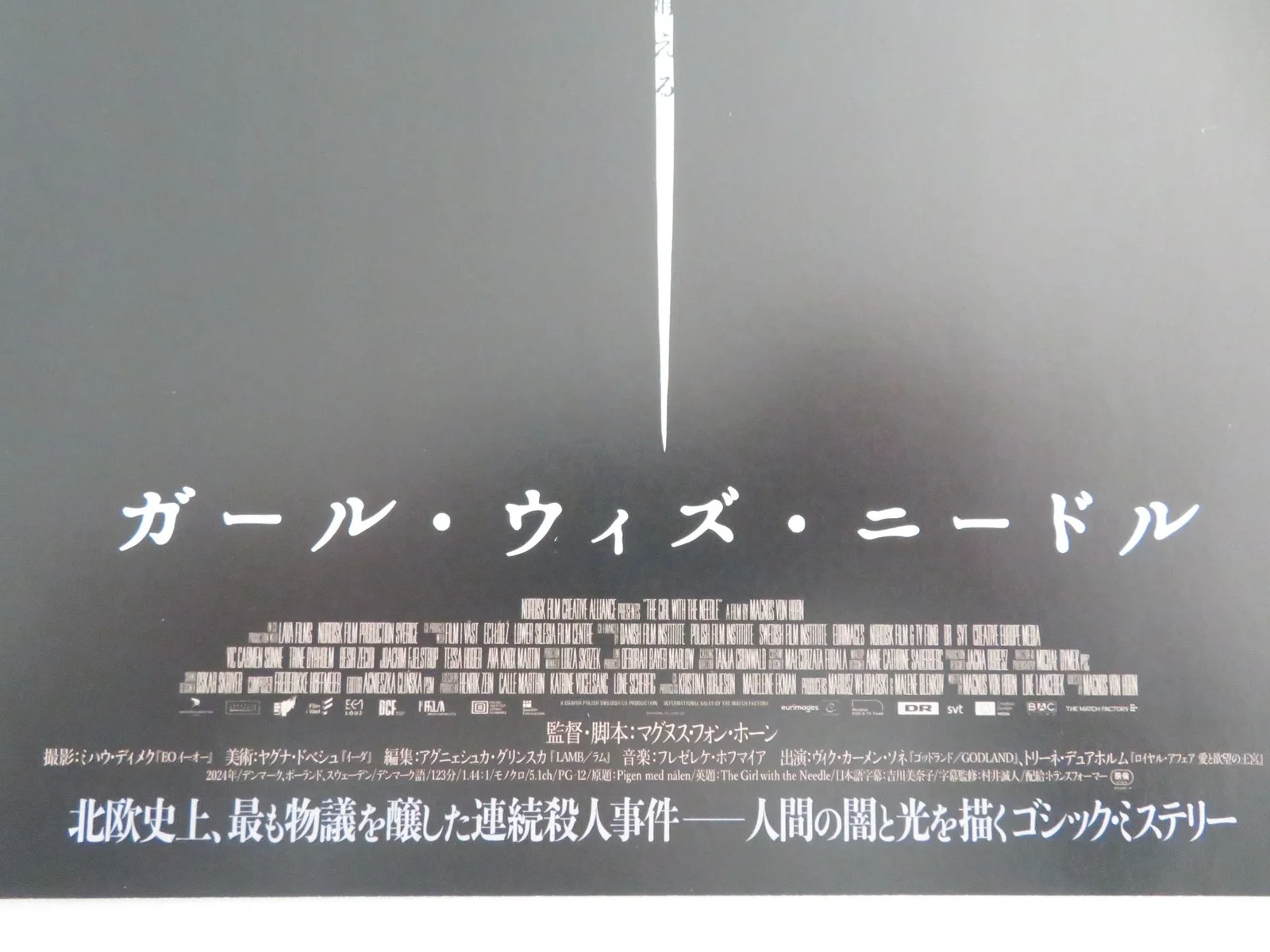 THE GIRL WITH THE NEEDLE - A JAPANESE CHIRASHI (B5) POSTER VIC CARMEN SONNE 2024, image 2