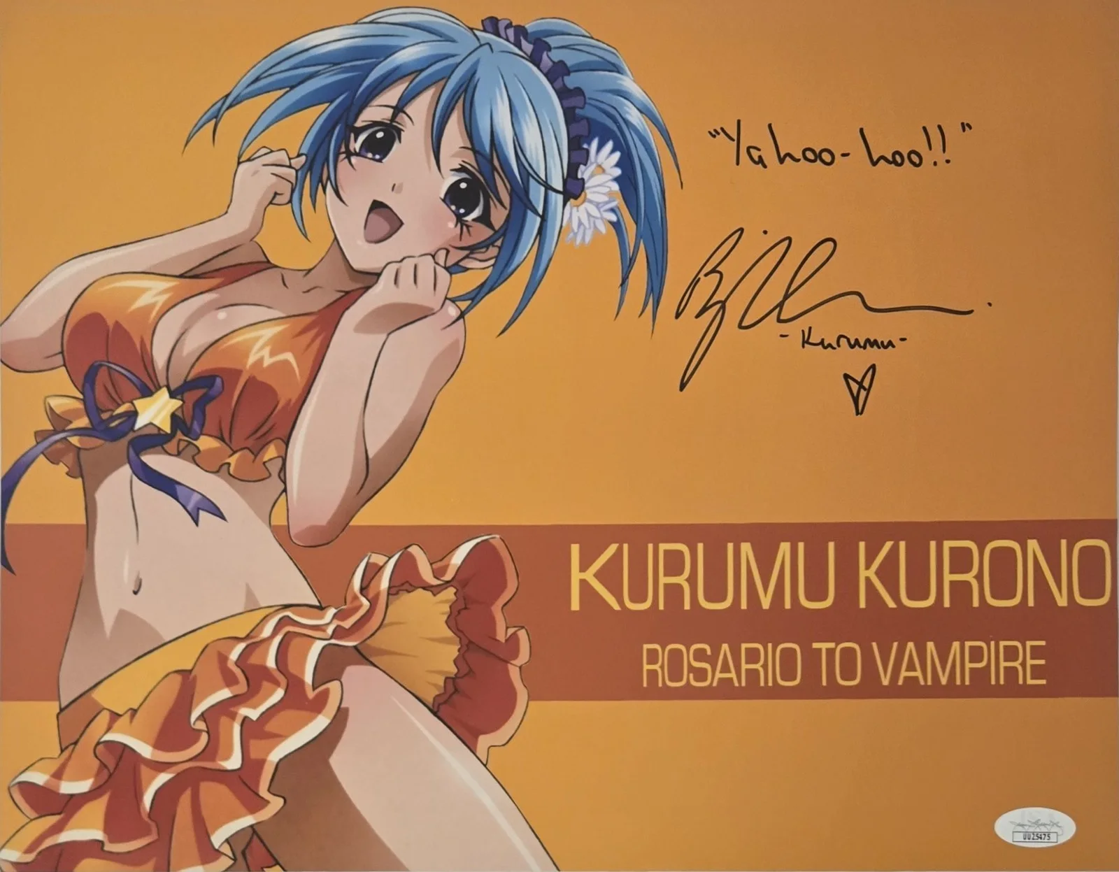 BRINA PALENCIA — Rosario to Vampire Signed Photo Kurumu Kurono Brina Palencia 11x14 JSA COA 475