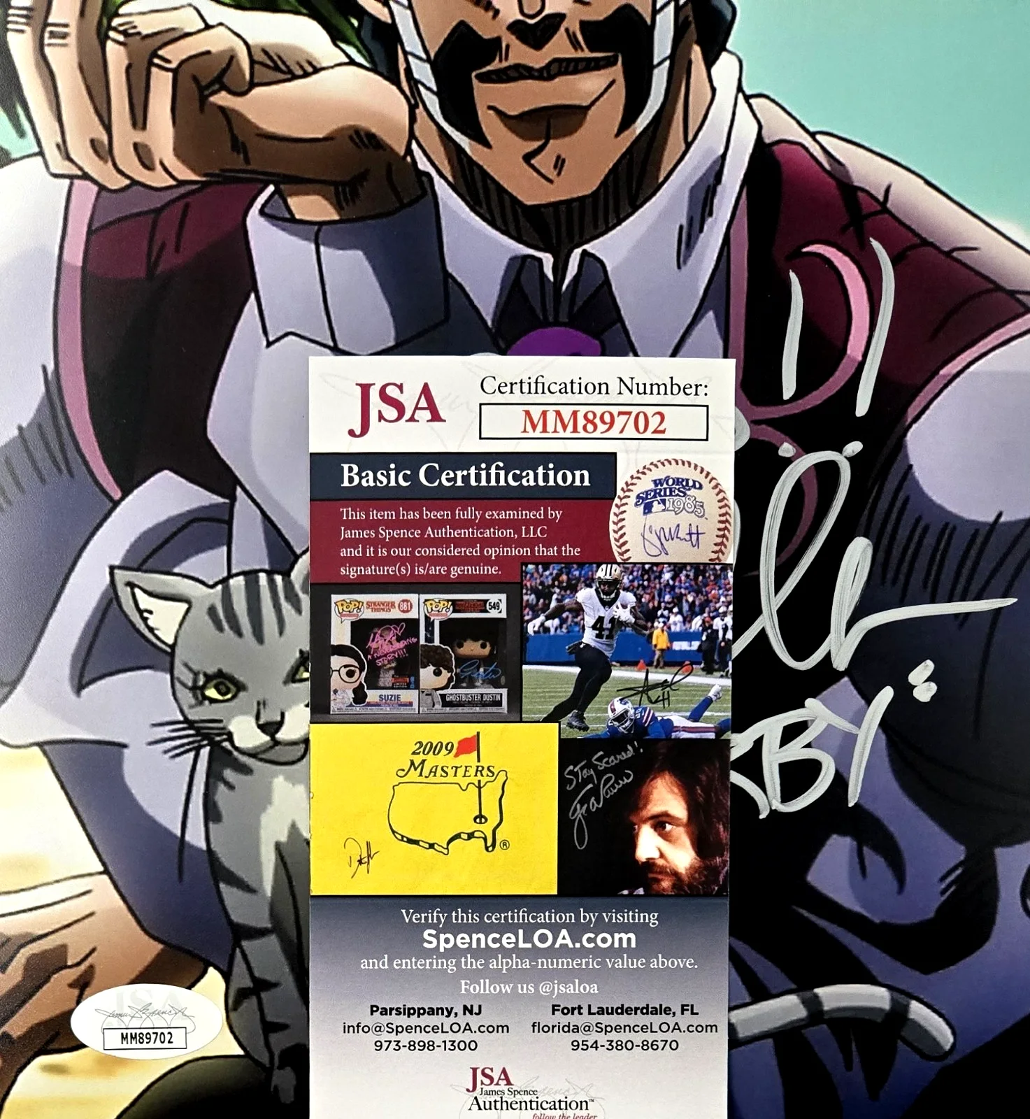 Cam Clarke — Jojo's Bizarre Adventure Signed Photo Darby Cam Clarke Autograph 8x10 JSA COA 2, image 2
