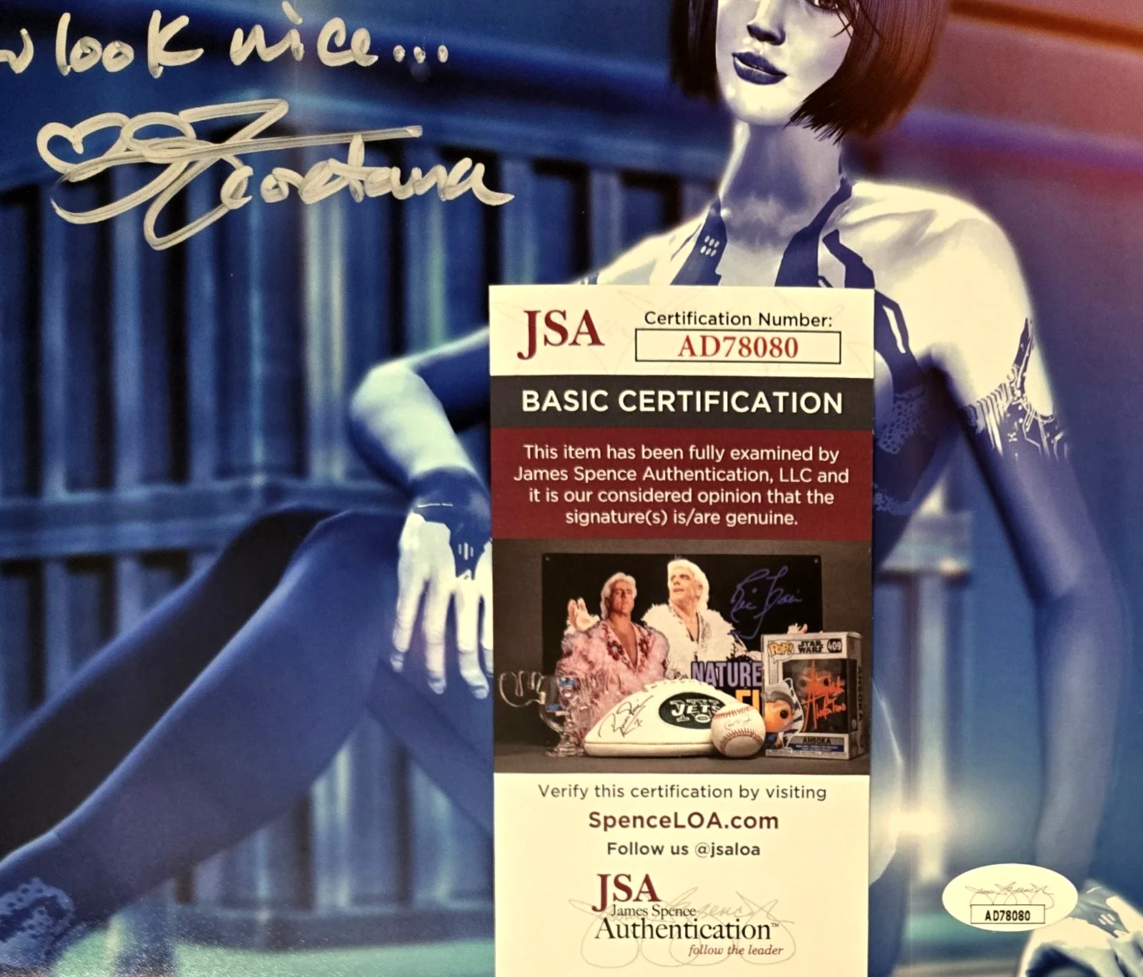 Jen Taylor — Cortana Signed Photo Halo Jen Taylor Autograph Inscribed XBox 8x10 JSA COA 080, изображение 2