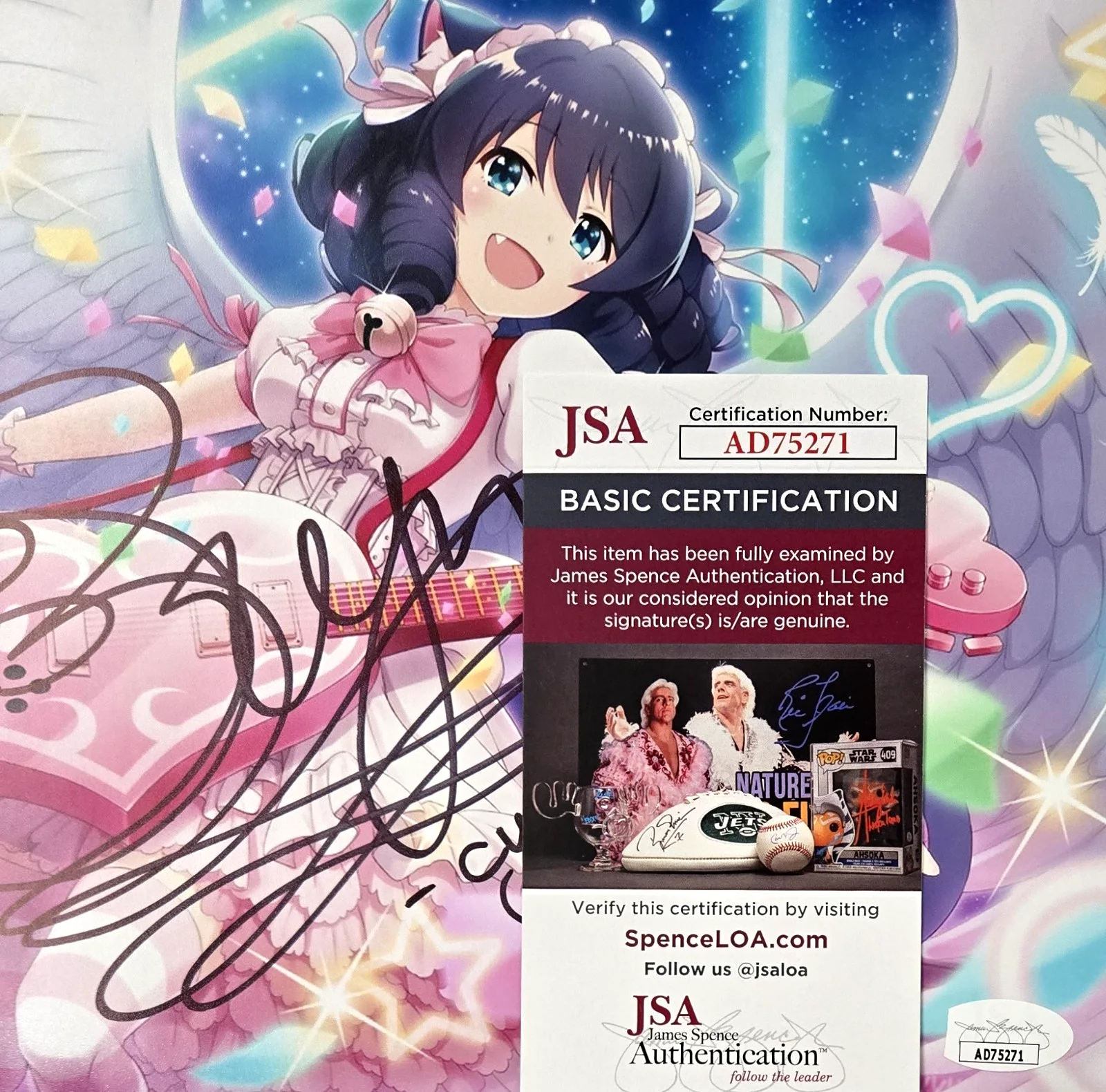 Bryn Apprill — Show By Rock Signed Photo Bryn Apprill Cyan Anime Autograph 8x10 JSA COA 271, изображение 2