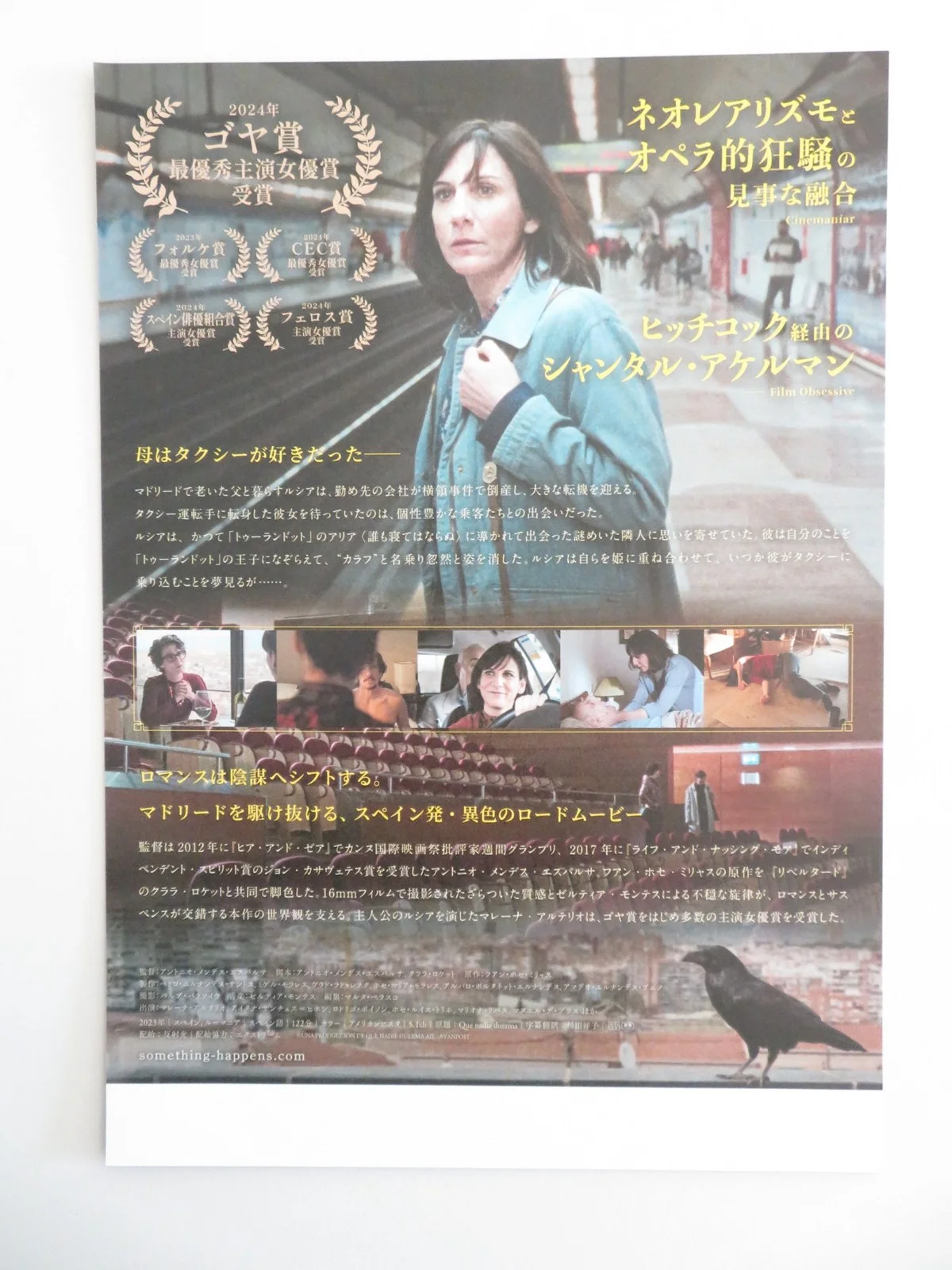 SOMETHING IS ABOUT TO HAPPEN JAPANESE CHIRASHI (B5) POSTER MALENA ALTERIO 2023, image 3