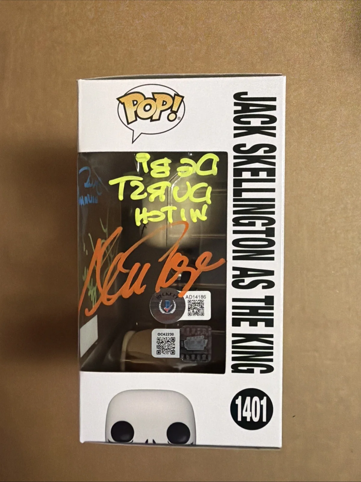 Chris Sarandon, Ken Page, Glenn Walters, Debi Durst — 4 Signature Jack Skellington Funko Pop! Sarandon, Walters, Page & Durst.Dual COA, изображение 2