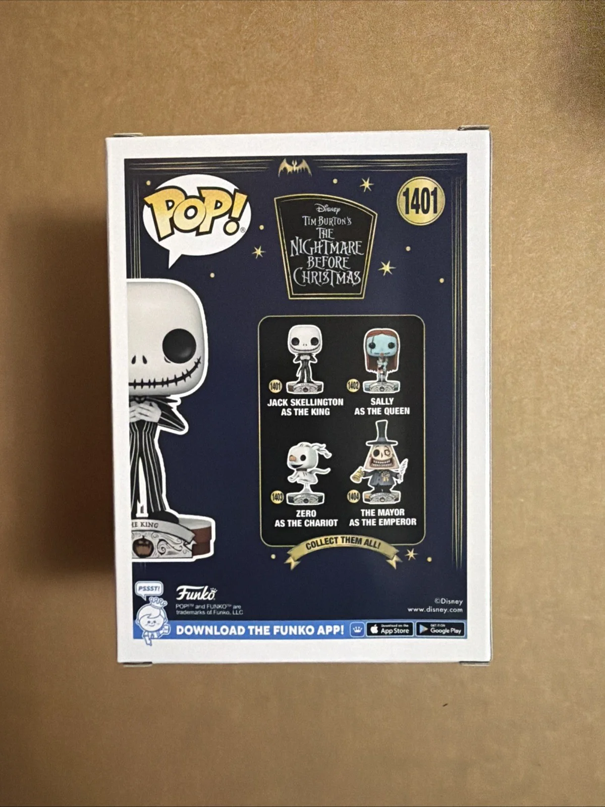 Chris Sarandon, Ken Page, Glenn Walters, Debi Durst — 4 Signature Jack Skellington Funko Pop! Sarandon, Walters, Page & Durst.Dual COA, изображение 3