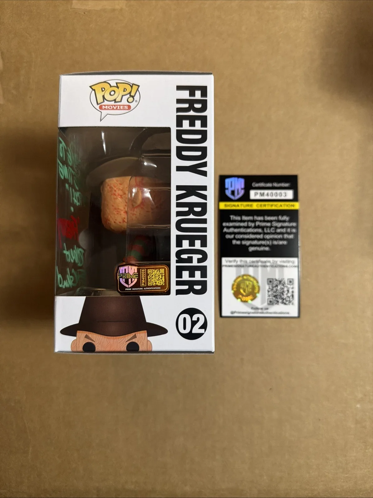 Robert Englund — Robert Englund Signed/Autographed Freddy Krueger Funko Pop! Prime COA., image 2