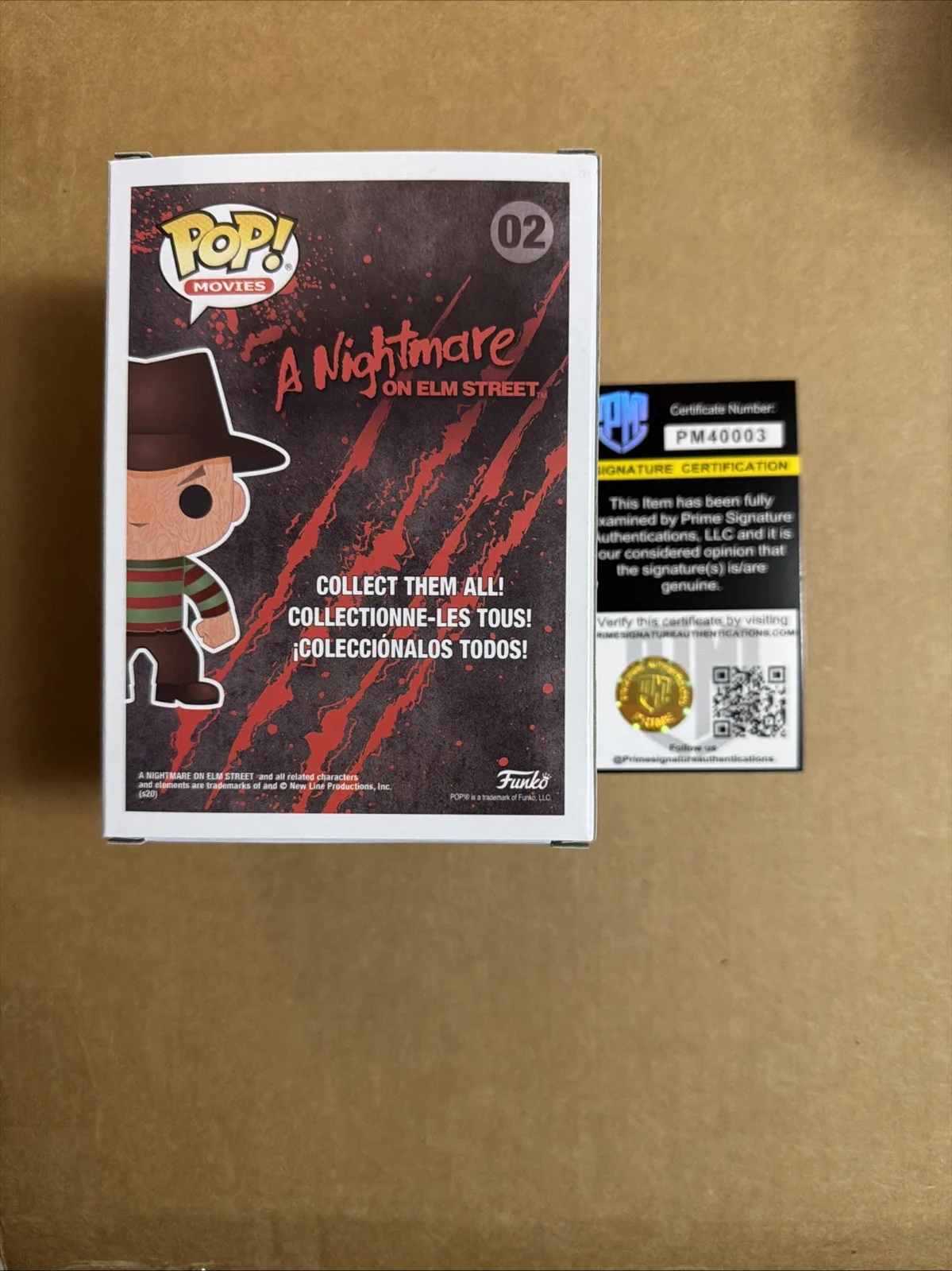 Robert Englund — Robert Englund Signed/Autographed Freddy Krueger Funko Pop! Prime COA., image 3