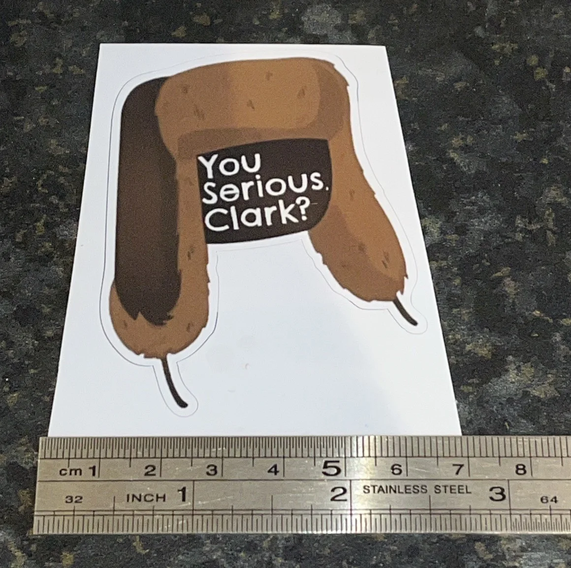 National Lampoons Christmas Vacation Sticker “You Serious Clark?” 3in X 2.5in, изображение 2