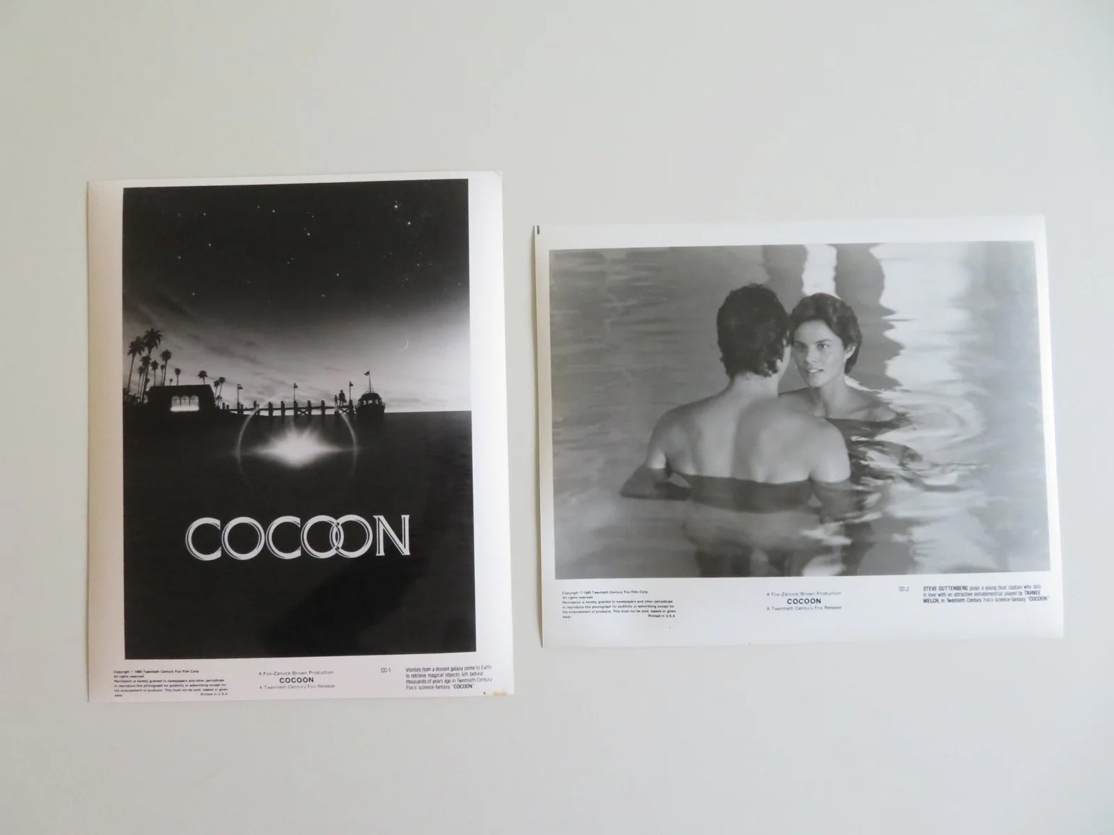 COCOON MOVIE STILL PHOTO LOT OF 13 STEVE GUTTENBERG BRIAN DENNEHY 1985, изображение 3
