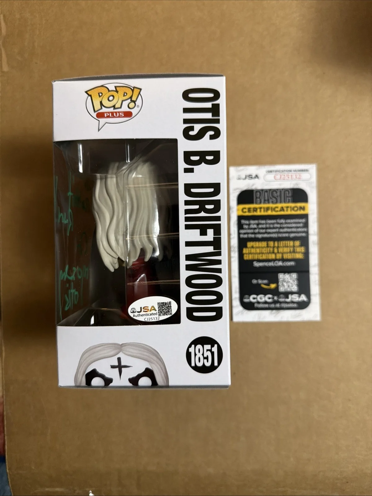 Bill Moseley — Bill Moseley Signed/Autographed Otis B. Driftwood Funko Pop! JSA COA., image 2