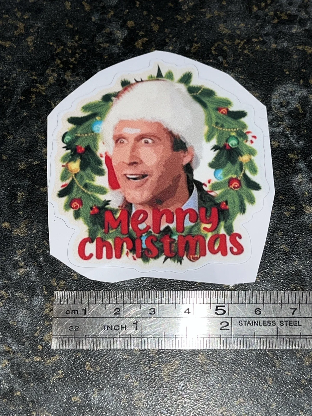 National Lampoons Christmas Vacation Sticker Clark Griswold 3in X 2.5in, image 2