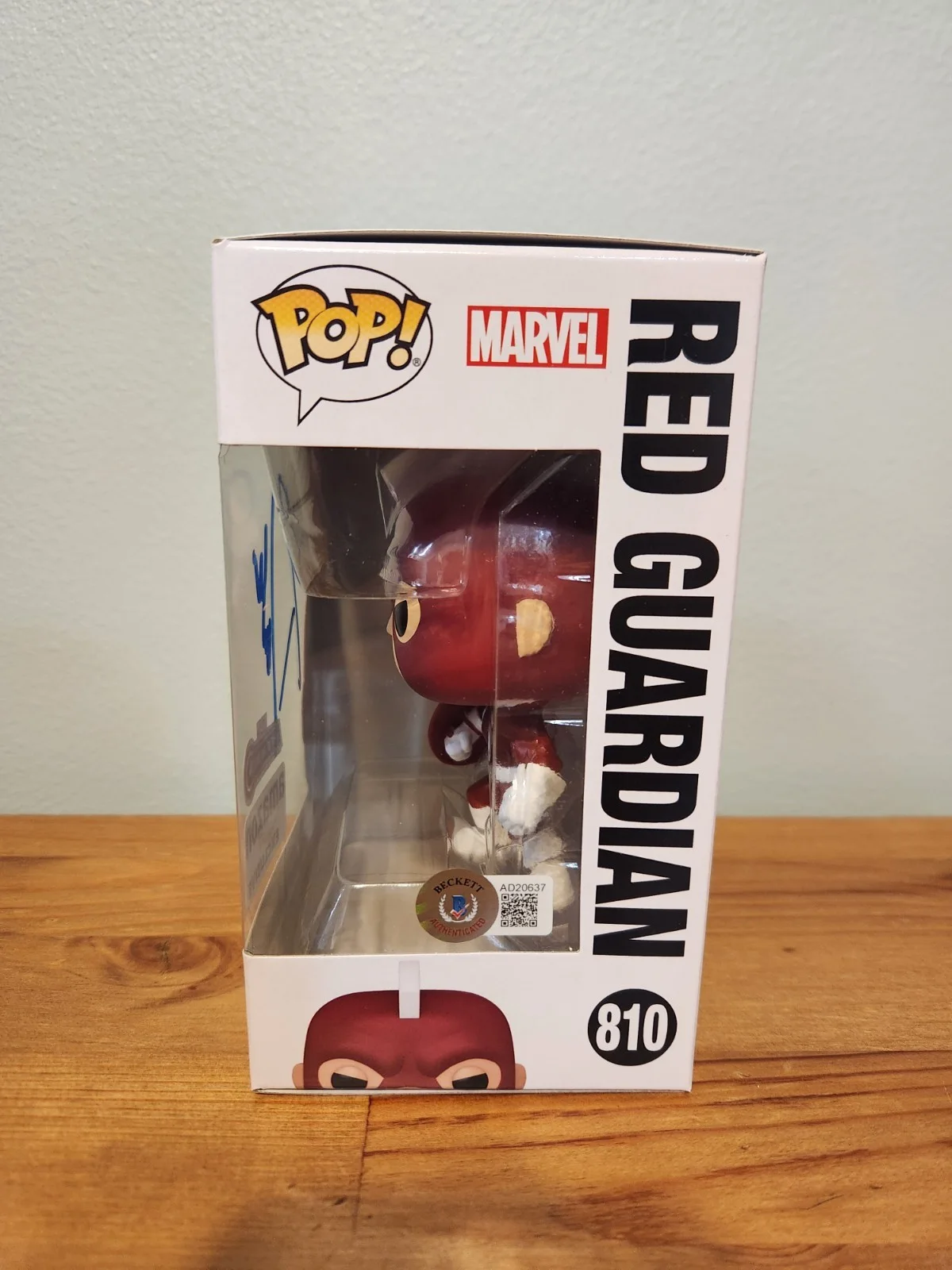 david harbour — DAVID HARBOUR SIGNED THUNDERBOLTS RED GUARDIAN FUNKO POP BECKETT BAS COA 810, изображение 2