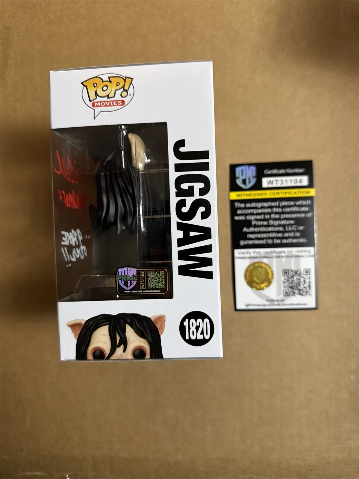 Tobin Bell Signed/Autographed Jigsaw Funko Pop! Chase. Prime Witnessed COA, изображение 2
