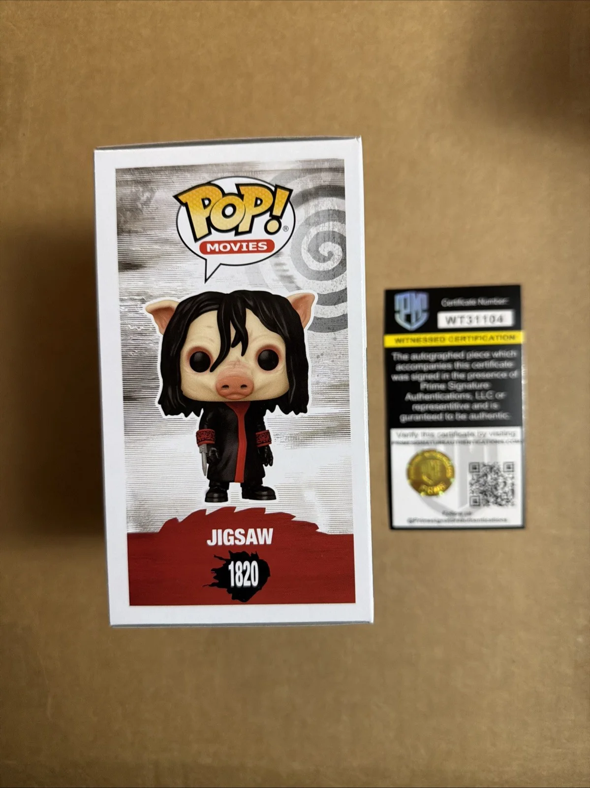 Tobin Bell Signed/Autographed Jigsaw Funko Pop! Chase. Prime Witnessed COA, изображение 4