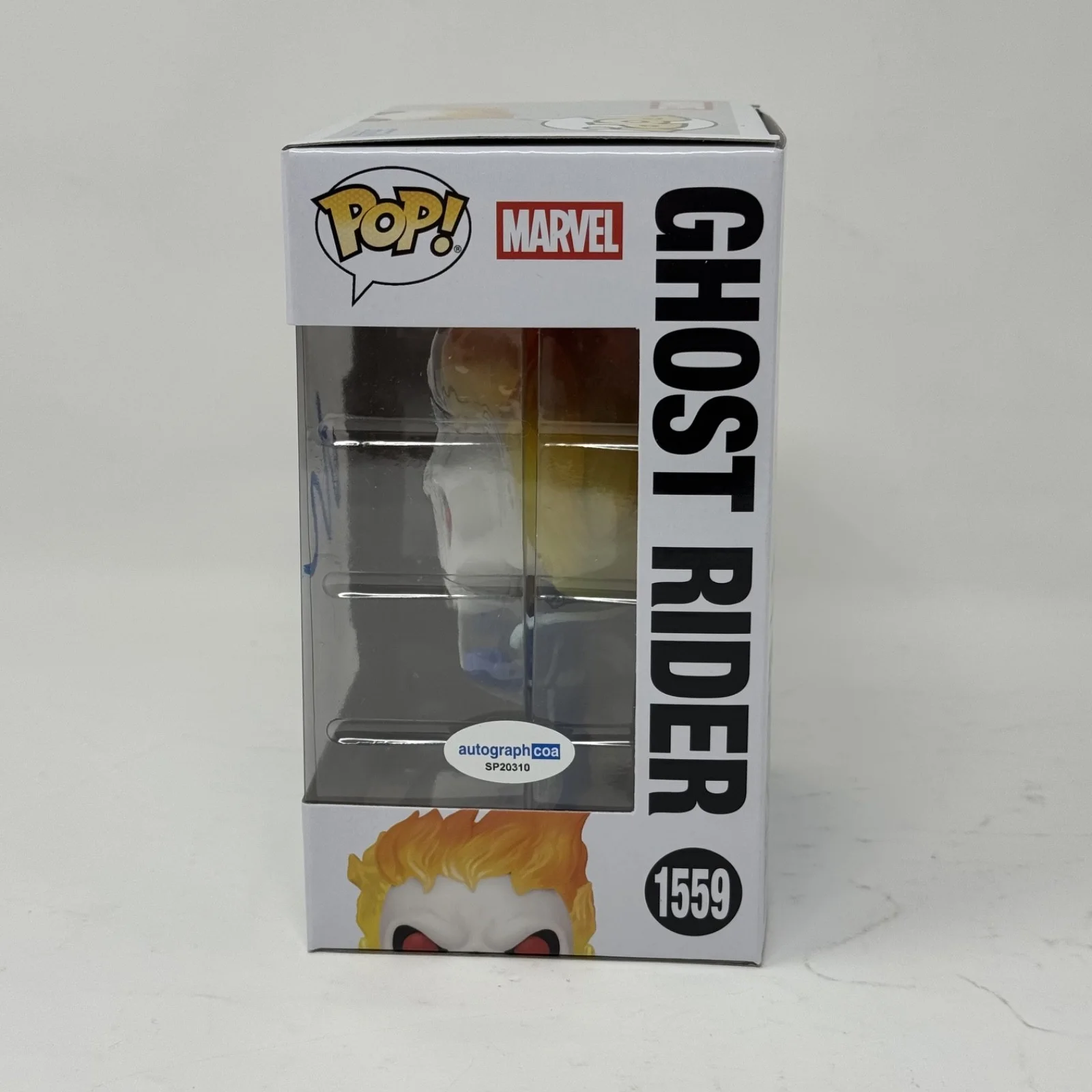 Nicolas Cage — Nicolas Cage Signed Ghost Rider Funko Pop #1559 Marvel Autograph ACOA COA, image 5