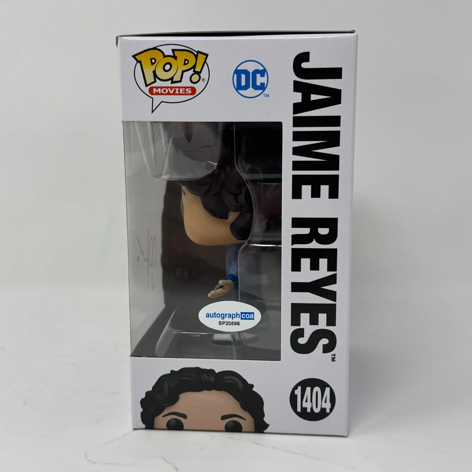 Angel Manuel Soto — Angel Manuel Soto Signed Blue Beetle Jaime Reyes Funko Pop 1404 Autograph ACOA, image 2