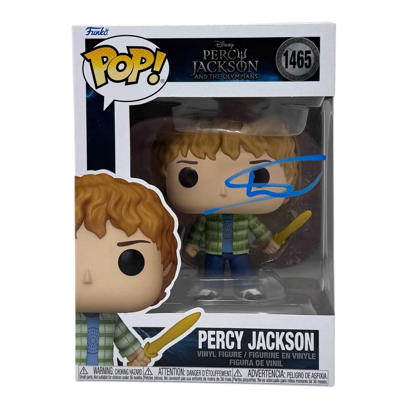 Walker Scobell — Walker Scobell Signed Percy Jackson and The Olympians Funko Pop Autograph ACOA, изображение 2