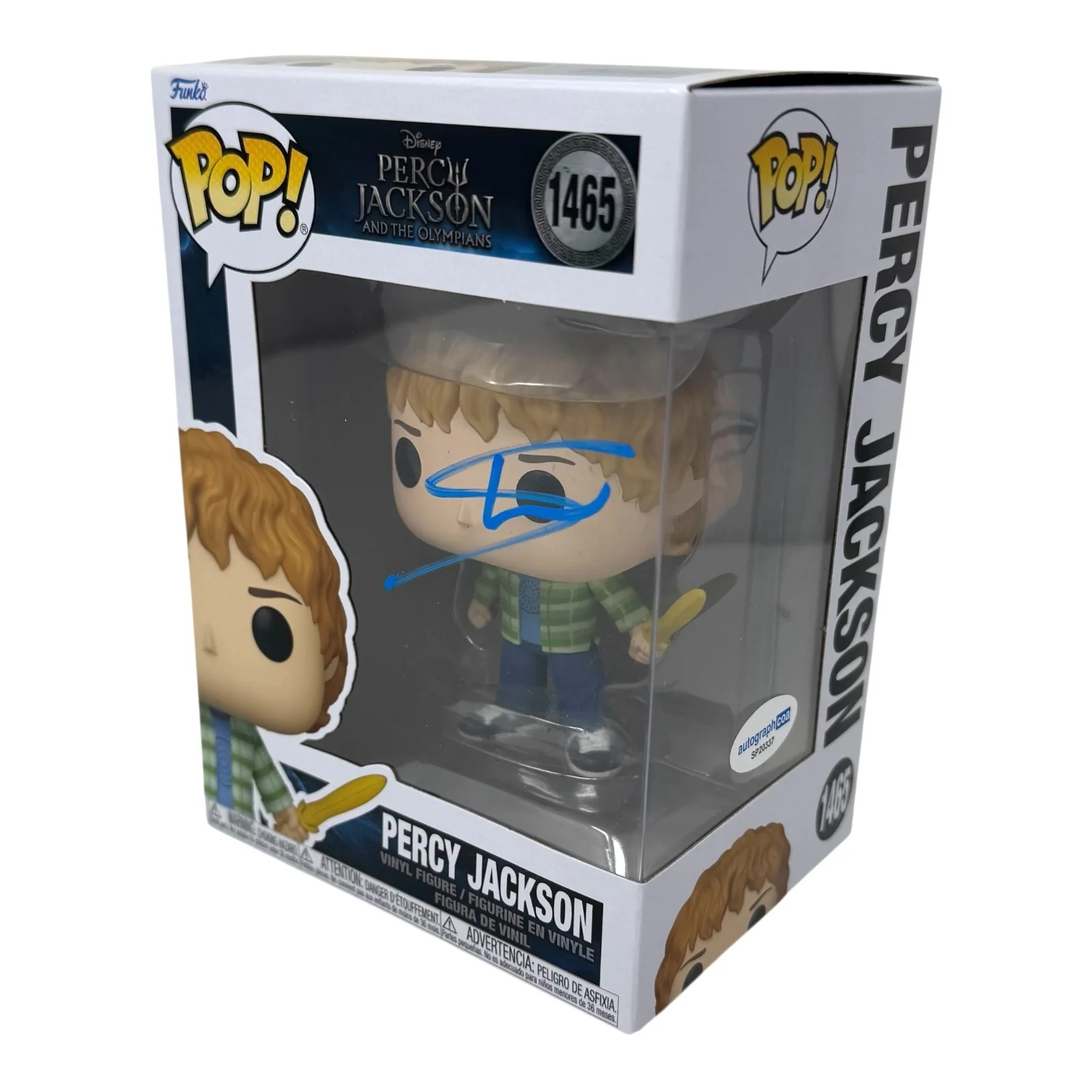 Walker Scobell — Walker Scobell Signed Percy Jackson and The Olympians Funko Pop Autograph ACOA, изображение 2