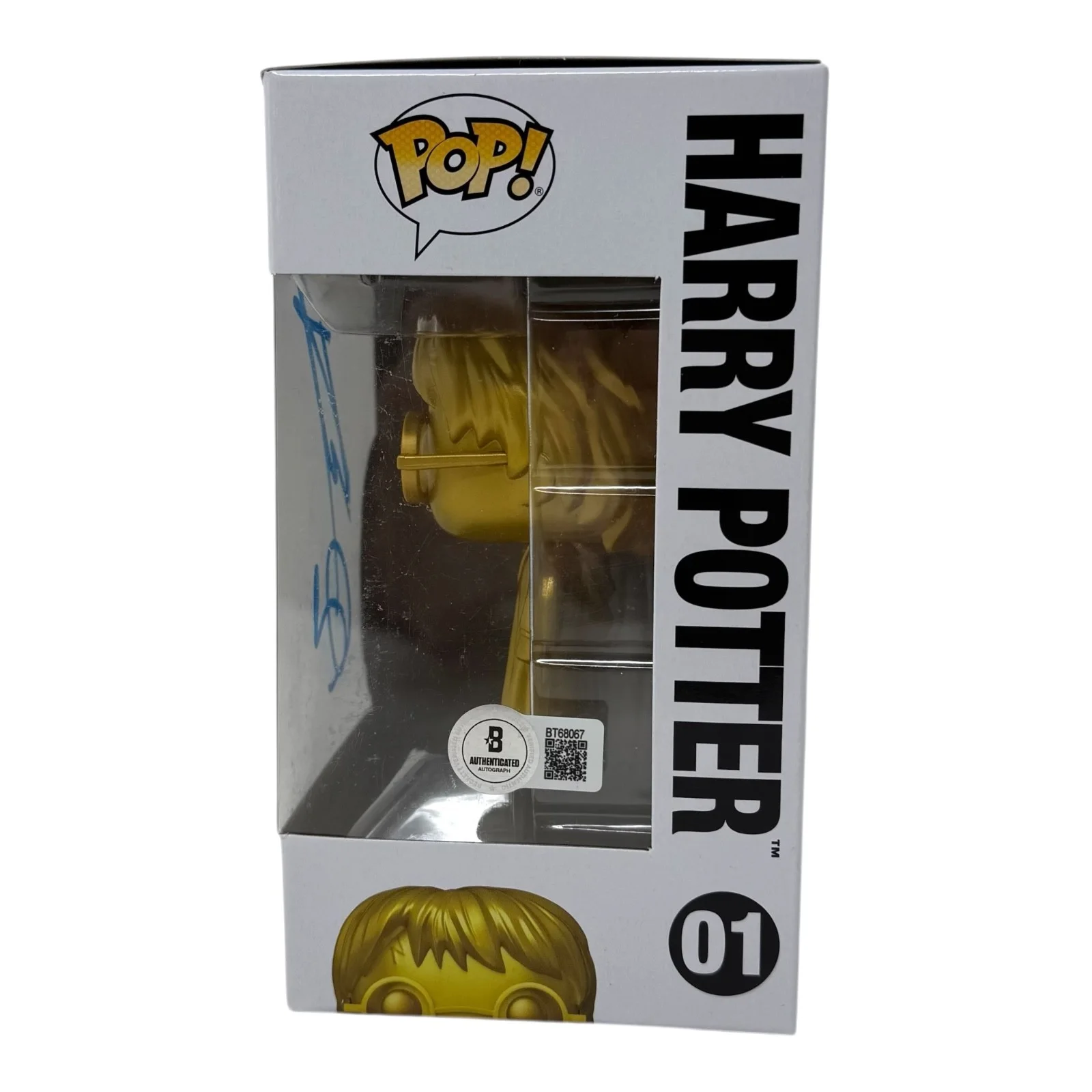 Daniel Radcliffe — Daniel Radcliffe Signed Harry Potter Funko Pop #01 Autograph Figure Beckett COA, изображение 3