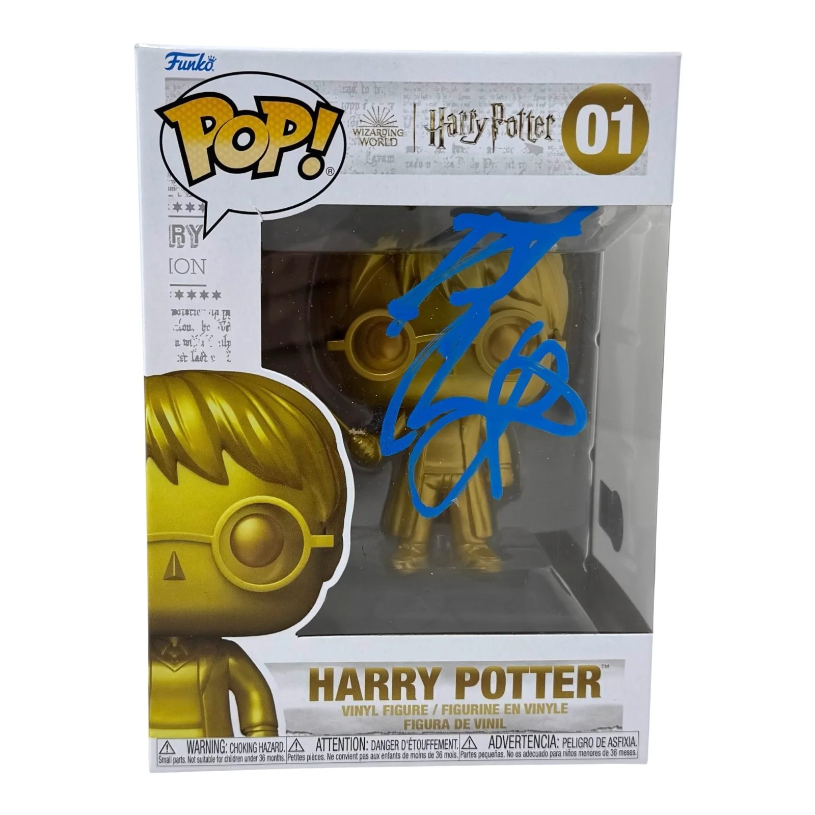 Daniel Radcliffe — Daniel Radcliffe Signed Harry Potter Funko Pop #01 Autograph Figure Beckett COA, изображение 3