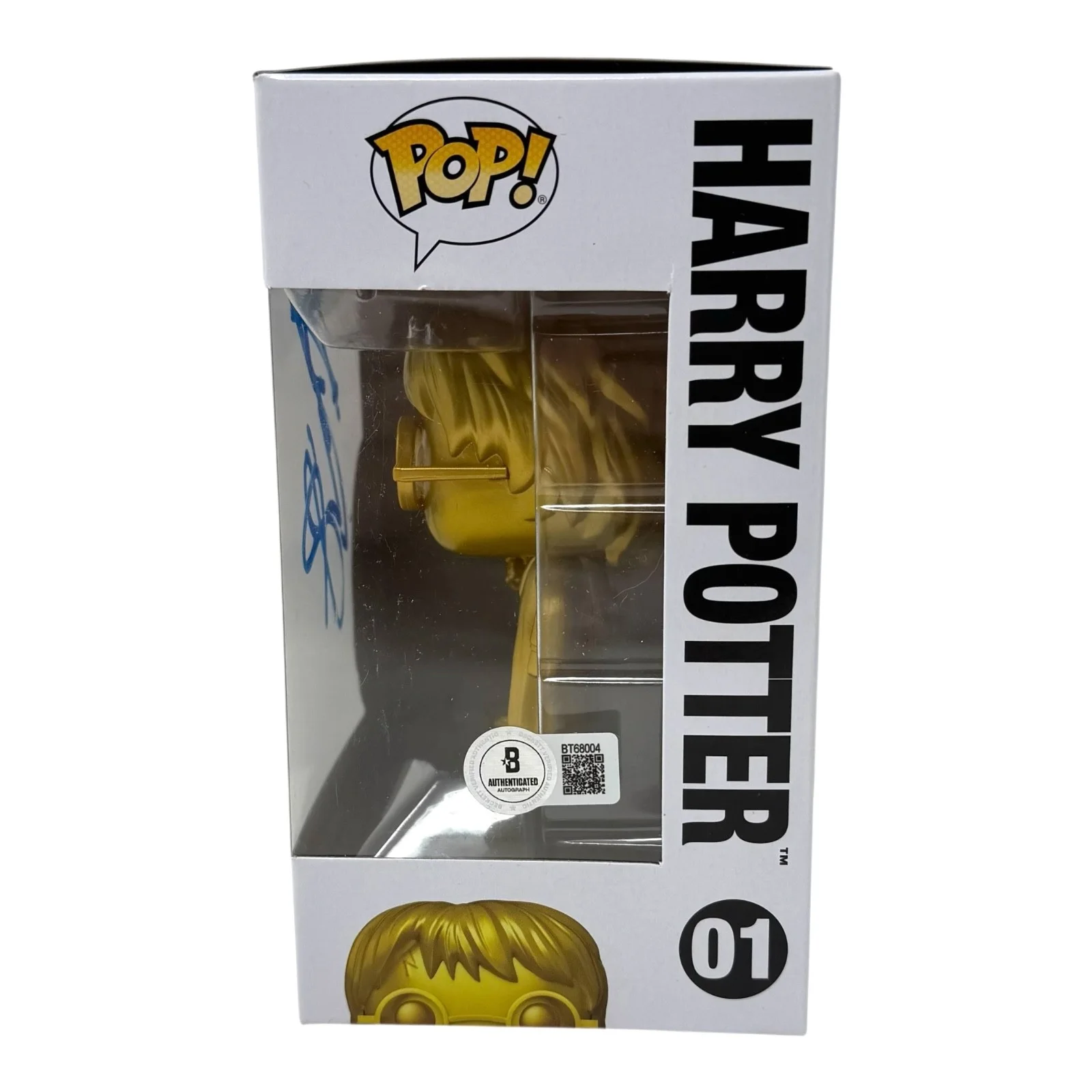 Daniel Radcliffe — Daniel Radcliffe Signed Harry Potter Funko Pop #01 Autograph Figure Beckett COA, изображение 4