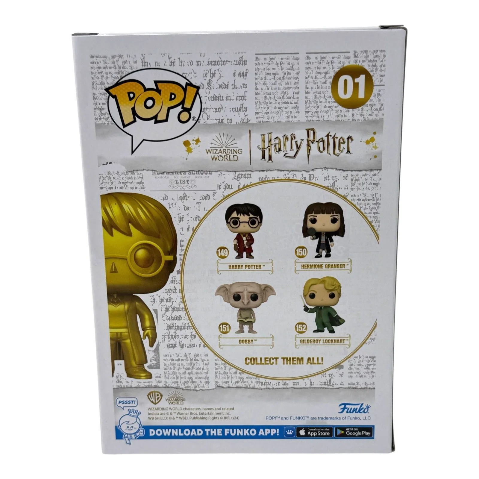 Daniel Radcliffe — Daniel Radcliffe Signed Harry Potter Funko Pop #01 Autograph Figure Beckett COA, изображение 5