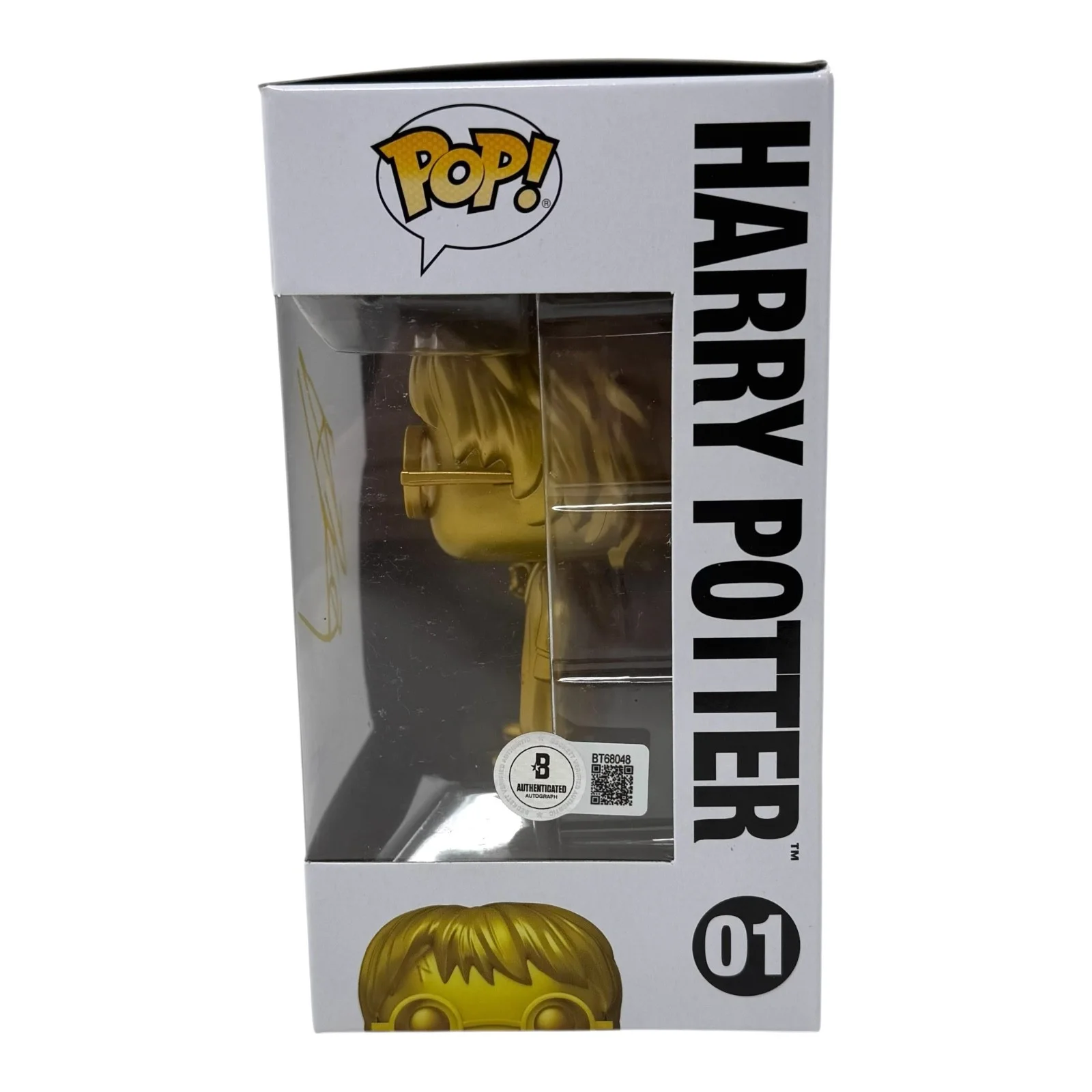 Daniel Radcliffe — Daniel Radcliffe Signed Harry Potter Funko Pop #01 Autograph Figure Beckett COA, изображение 3