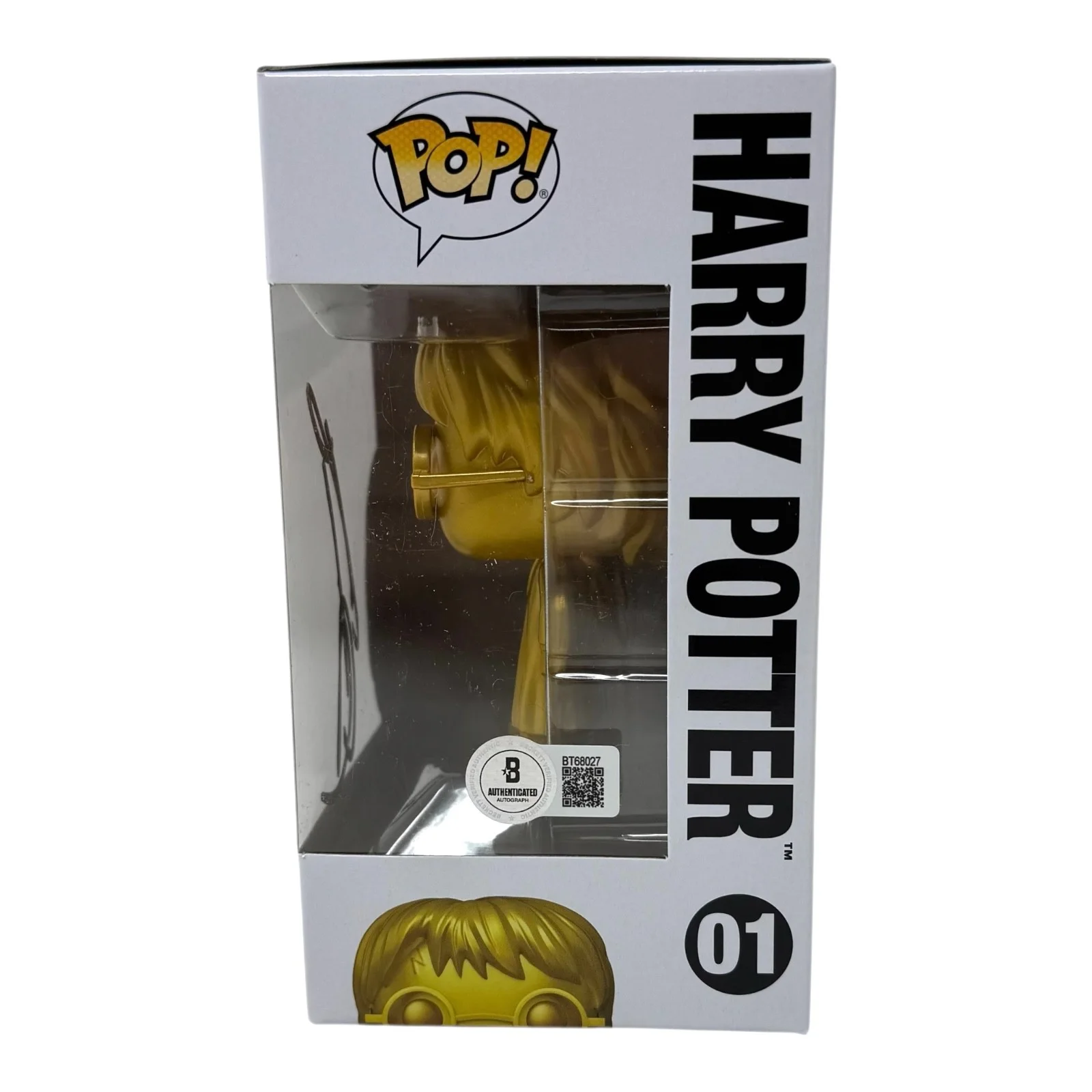 Daniel Radcliffe — Daniel Radcliffe Signed Harry Potter Funko Pop #01 Autograph Figure Beckett COA, image 4