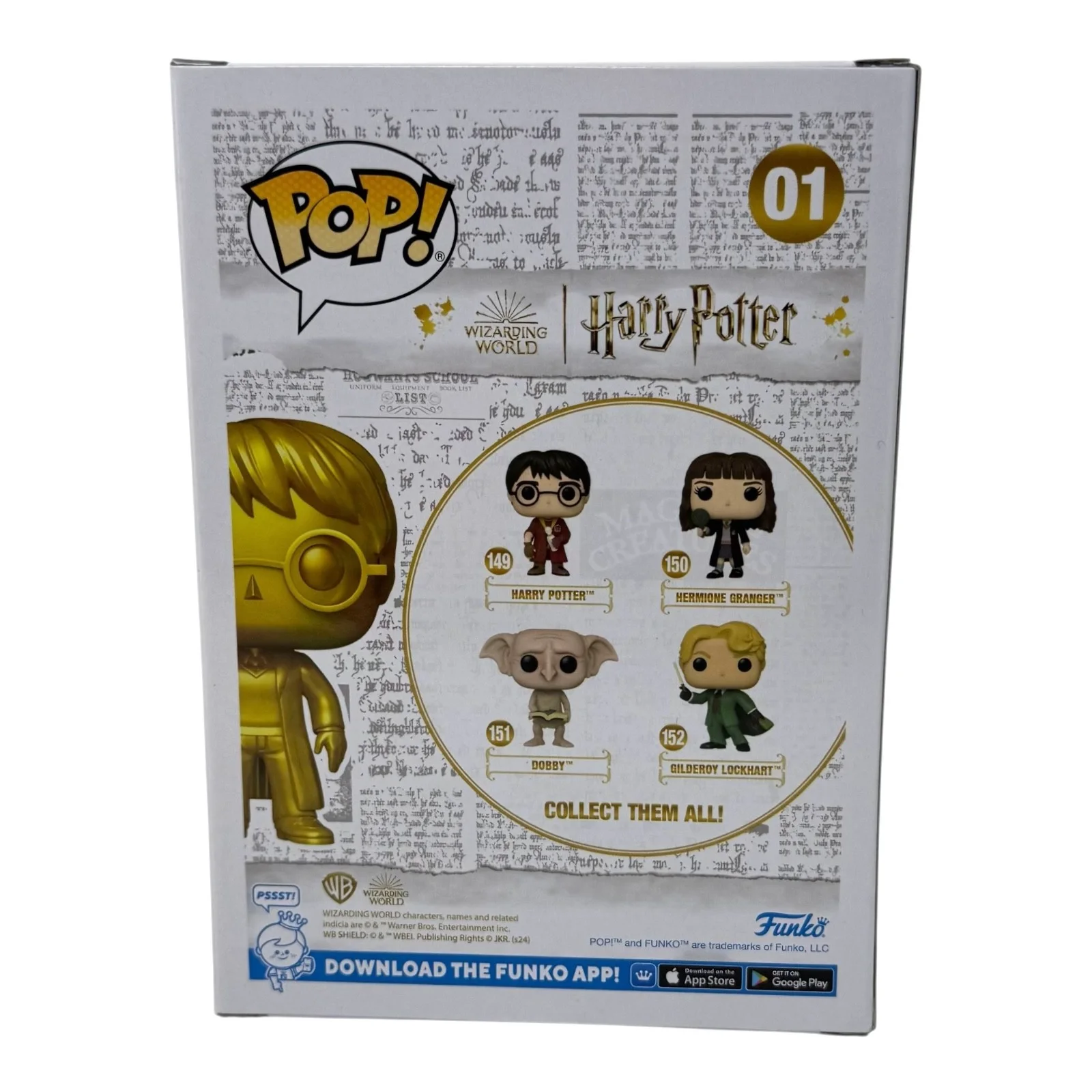 Daniel Radcliffe — Daniel Radcliffe Signed Harry Potter Funko Pop #01 Autograph Figure Beckett COA, image 5