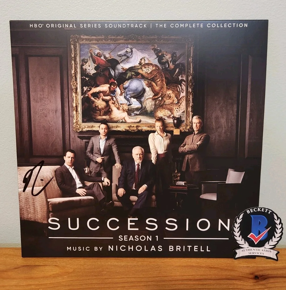 nicholas britell — Nicholas Britell Signed Succession Vinyl Score Season 1 Composer BAS COA HBO
