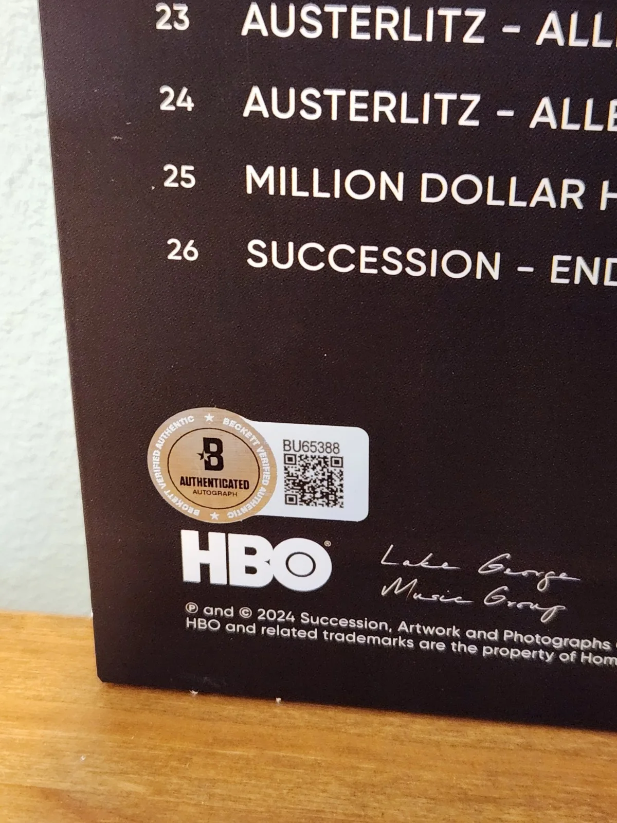 nicholas britell — Nicholas Britell Signed Succession Vinyl Score Season 1 Composer BAS COA HBO, изображение 3