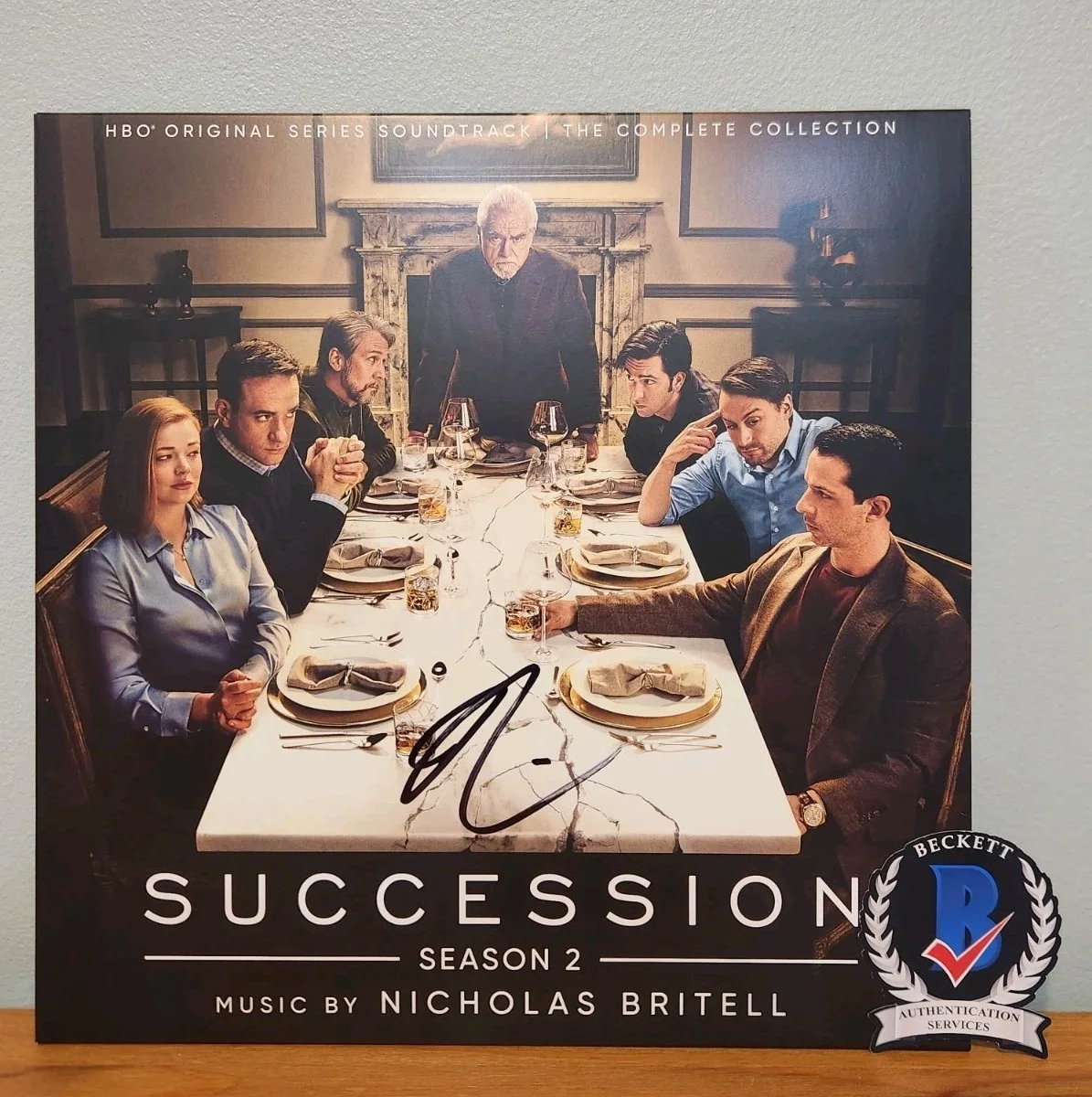 nicholas britell — Nicholas Britell Signed Succession Vinyl Score Season 2 Composer BAS COA HBO