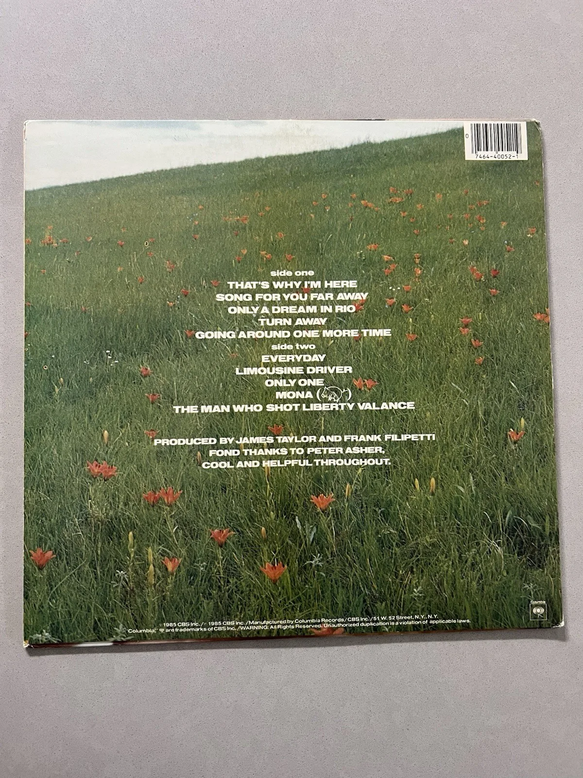 James Taylor That’s Why I’m Here signed record album Vinyl PSA/DNA COA Folk Rock, image 2