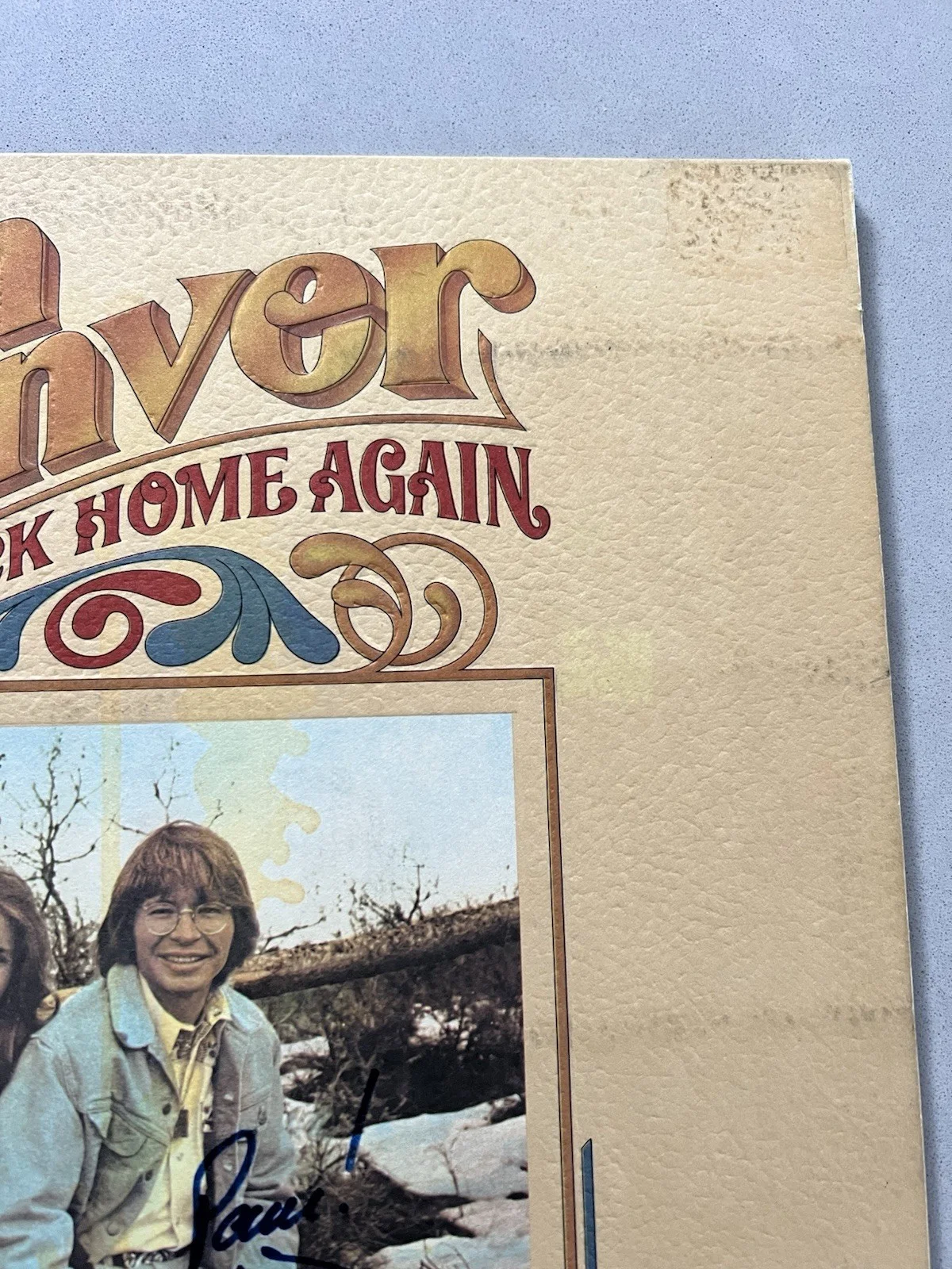 John Denver signed autographed Album Record Vinyl Beckett BAS COA Back Home Agai, изображение 4