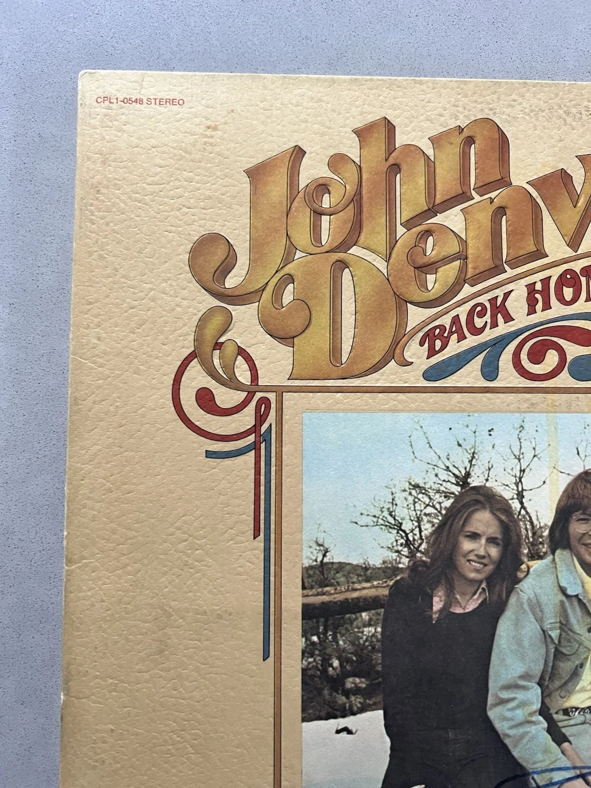 John Denver signed autographed Album Record Vinyl Beckett BAS COA Back Home Agai, изображение 5