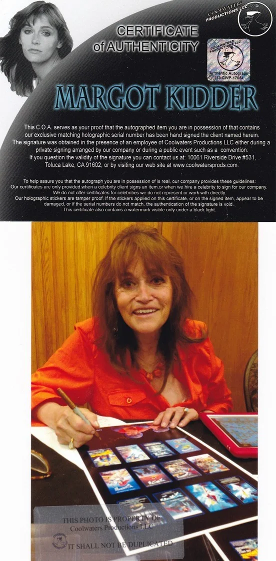 Margot Kidder — SIGNED 11x17 - MARGOT KIDDER "Superman" Movie Series LIMITED Edition Print 6/100, изображение 3