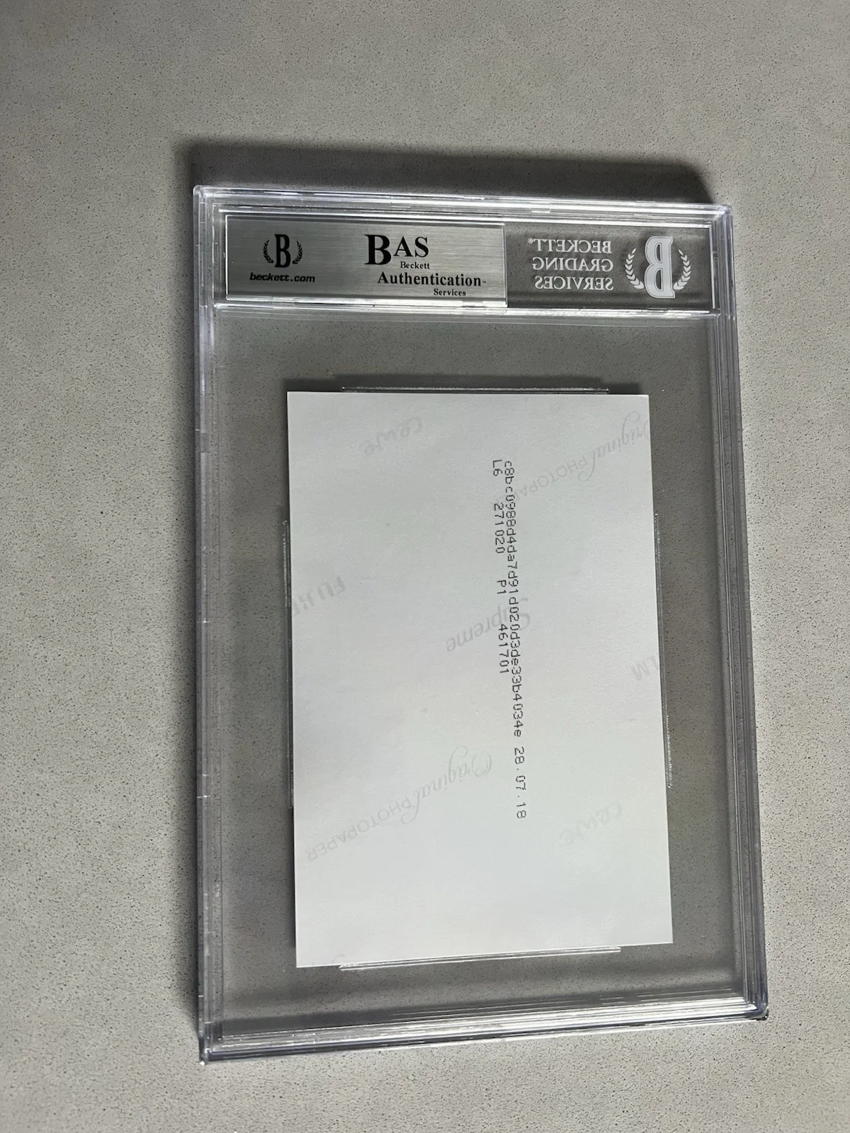Brigitte Bardot — Brigitte Bardot signed Encapsulated 4x6 Photo Beckett BAS COA slabbed Sexy Hot, изображение 2