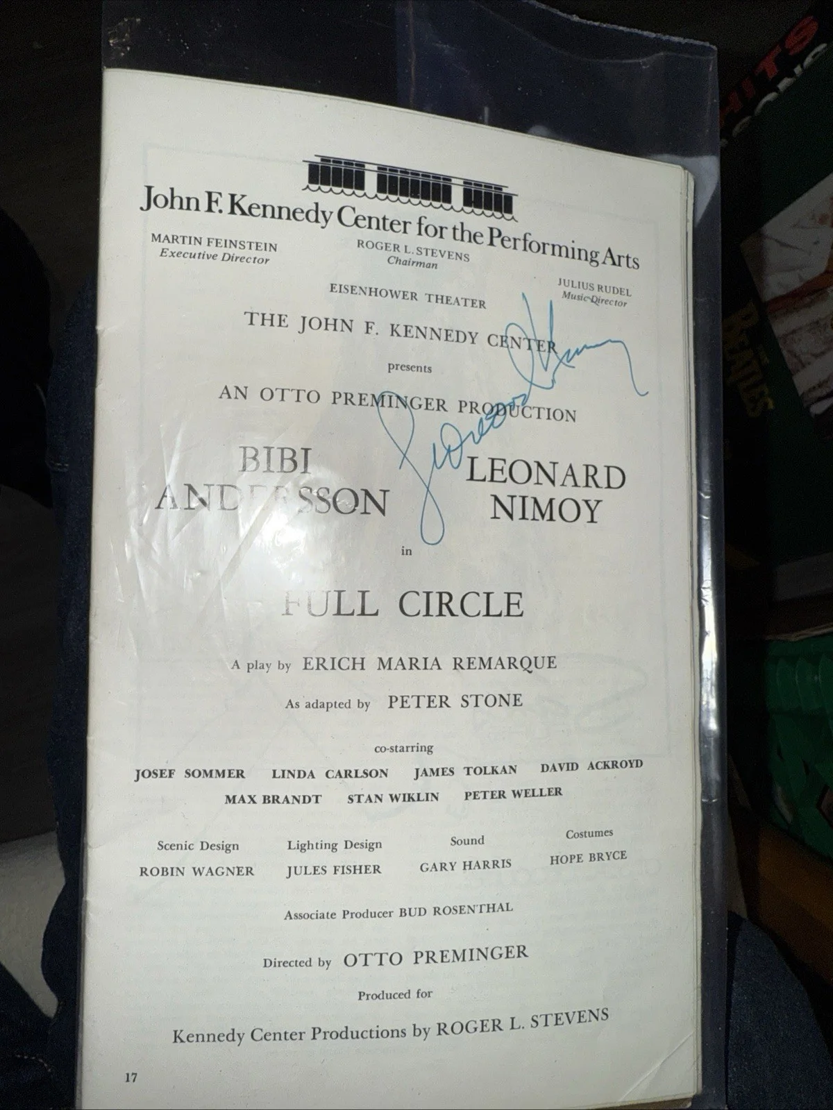 leonard nemoy — not one on ebay ultra rare Leonard Nimoy kennedy arts Full circle auto 1974, image 3