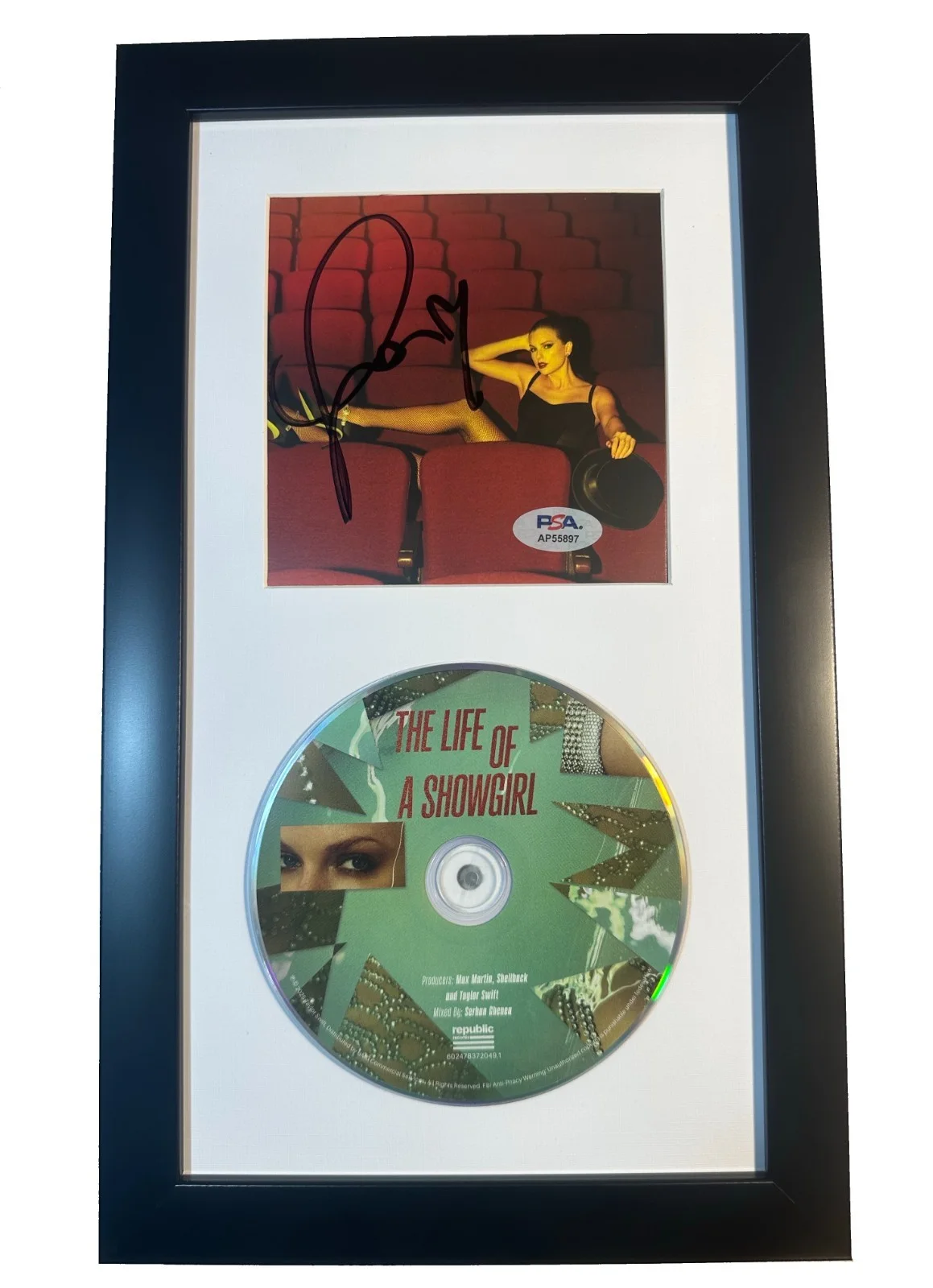 Taylor Swift Signed Photo + CD PSA DNA Authenticated Framed Collectible, image 5
