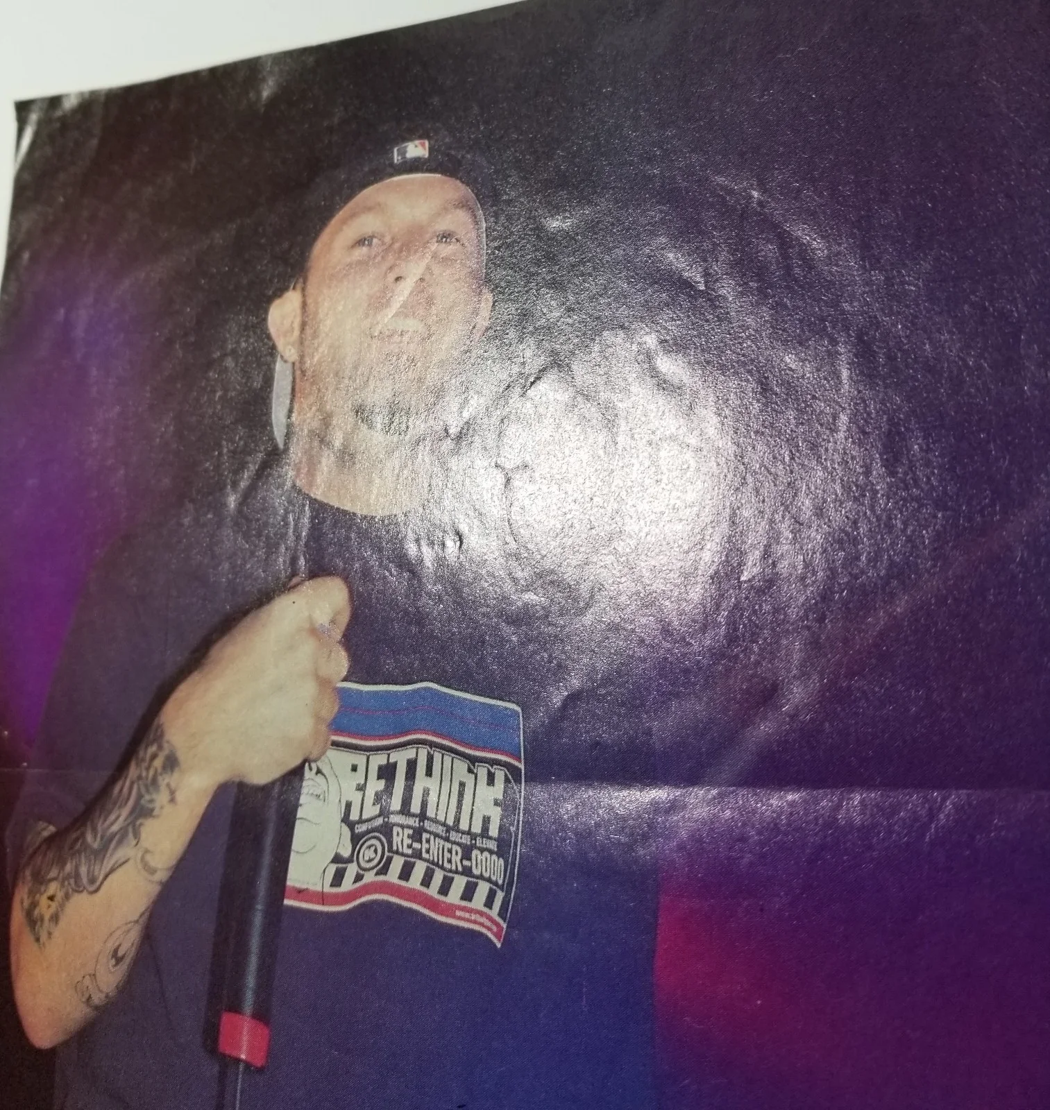 Fred Durst of Limp Bizkit REAL hand SIGNED Mag Pinup Photo JSA COA Autographed, изображение 3