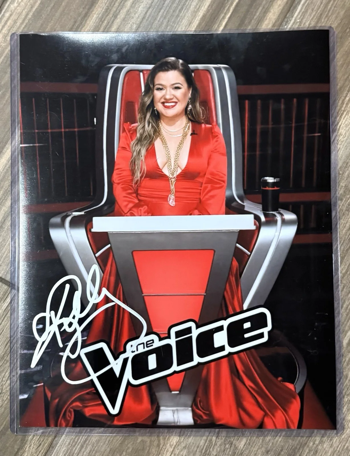 Kelly Clarkson Signed 11x14 The Voice Photo Pop Singer Pic American Idol Proof, изображение 3