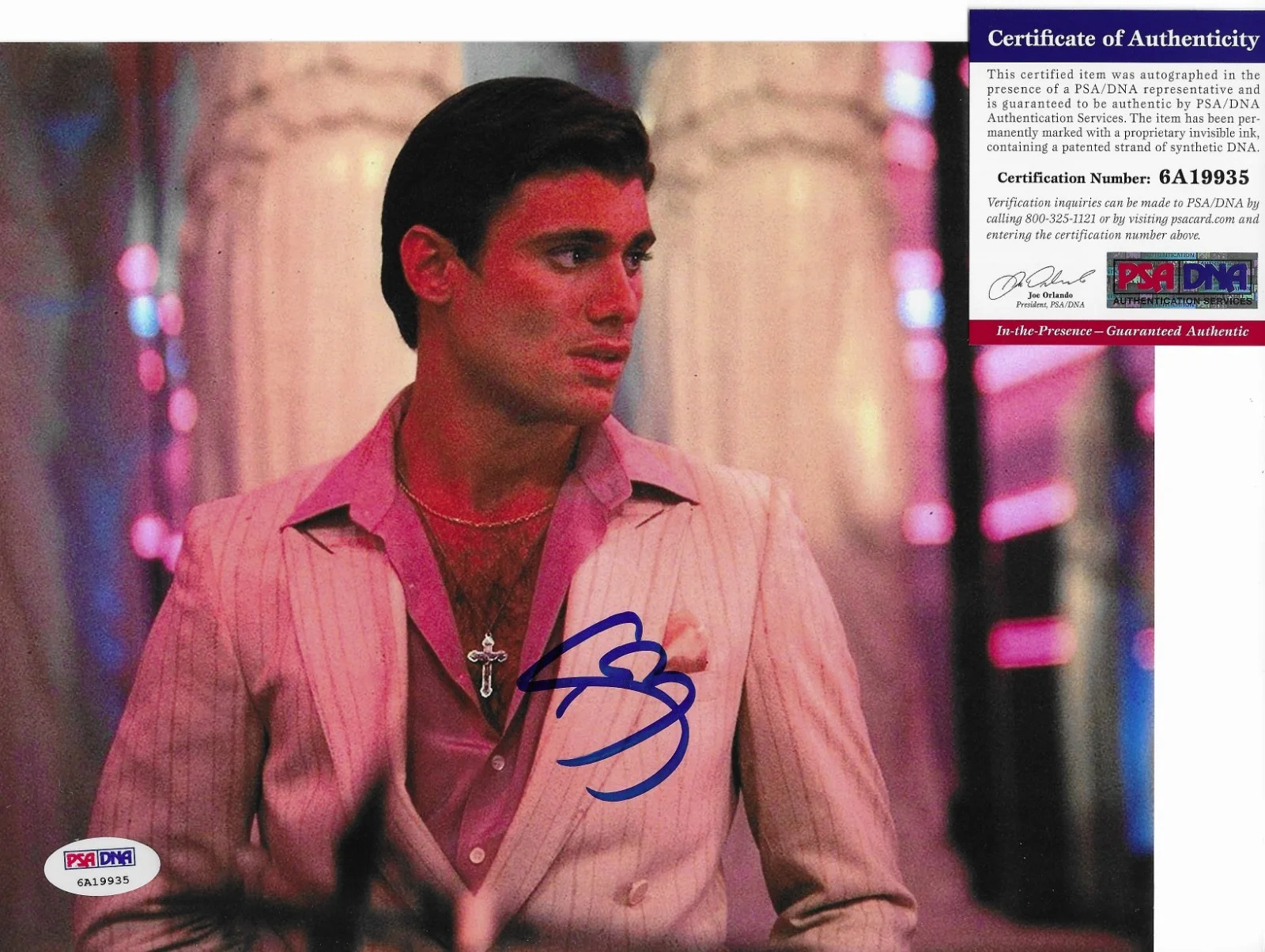 Steven Bauer — Steven Bauer Signed 8x10 Photo Autographed PSA/DNA COA ITP Scarface 35, изображение 2