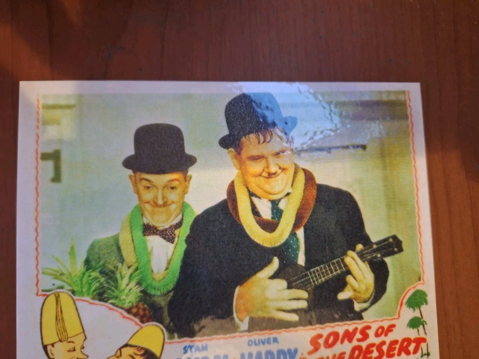 Laurel and Hardy "Sons of the Desert" 1945 US Lobby Card Poster Modern Postcard, изображение 5