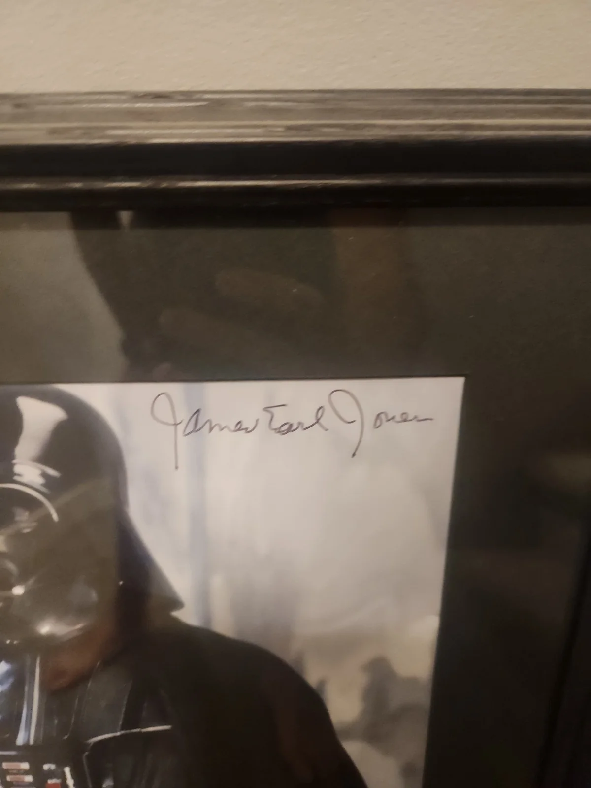JAMES EARL JONES SIGNED DARTH VADER STAR WARS & Anthony Daniels Auto Framed, image 2