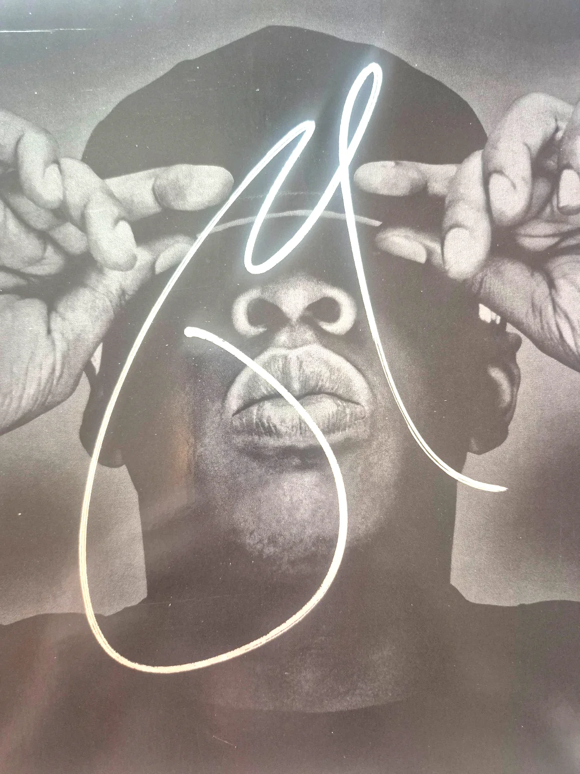 JAY-Z SIGNED AUTOGRAPH THE BLACK ALBUM VINYL BEYONCE RARE SHAWN CARTER PSA COA, изображение 2