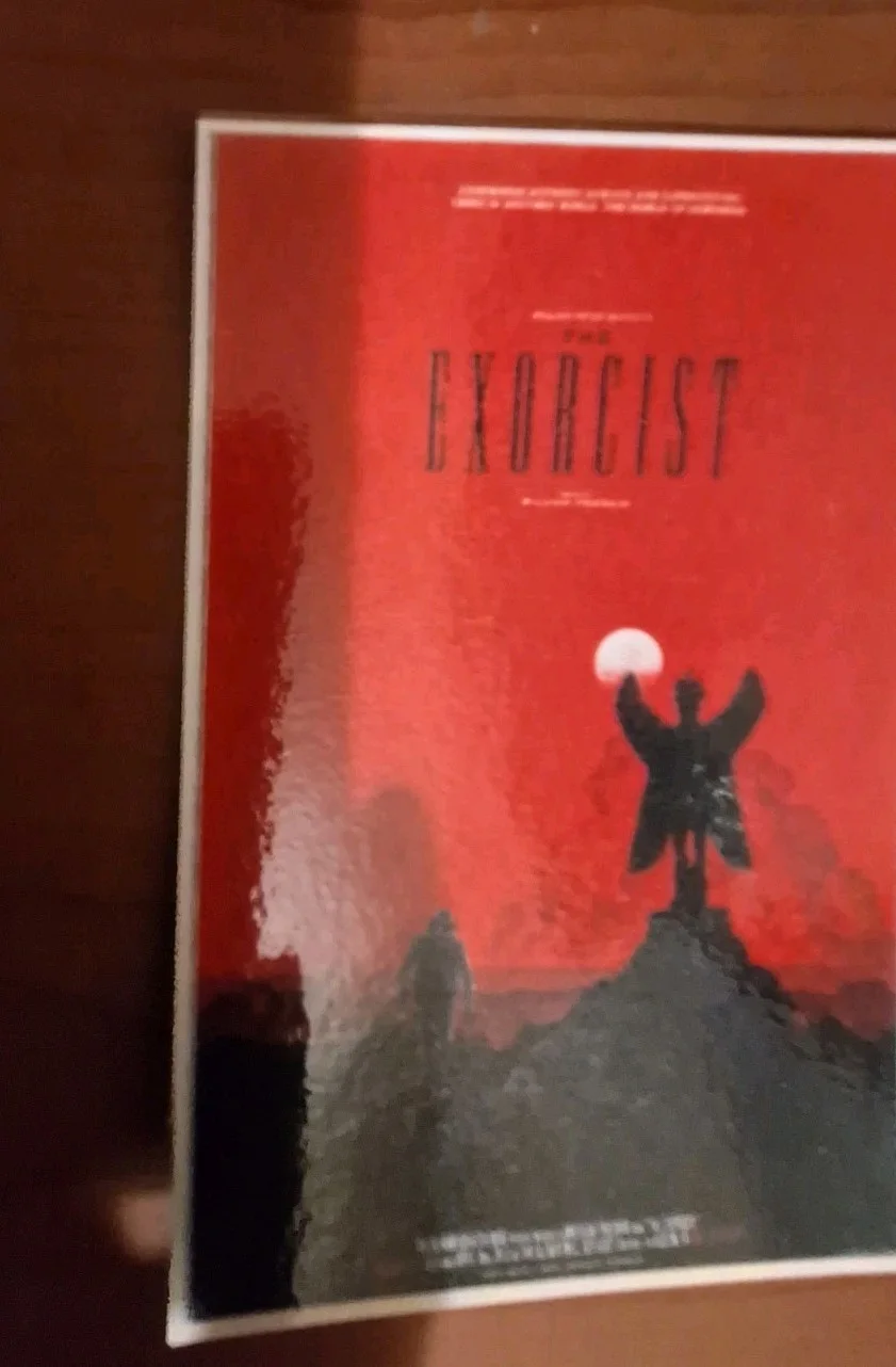 "The Exorcist" 1974 UK Mondo Theatrical Film Poster Modern Art Postcard, изображение 2