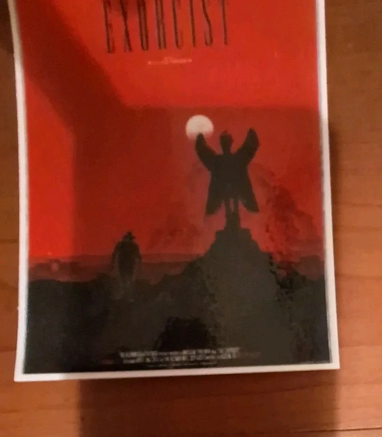 "The Exorcist" 1974 UK Mondo Theatrical Film Poster Modern Art Postcard, изображение 4