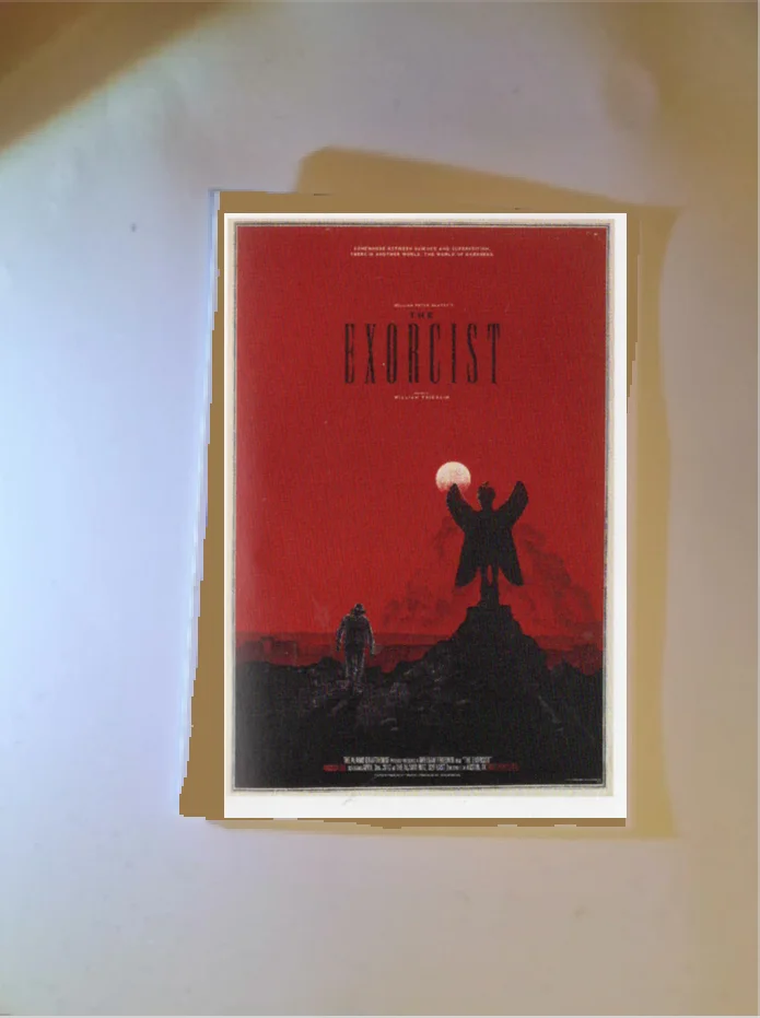"The Exorcist" 1974 UK Mondo Theatrical Film Poster Modern Art Postcard, изображение 5