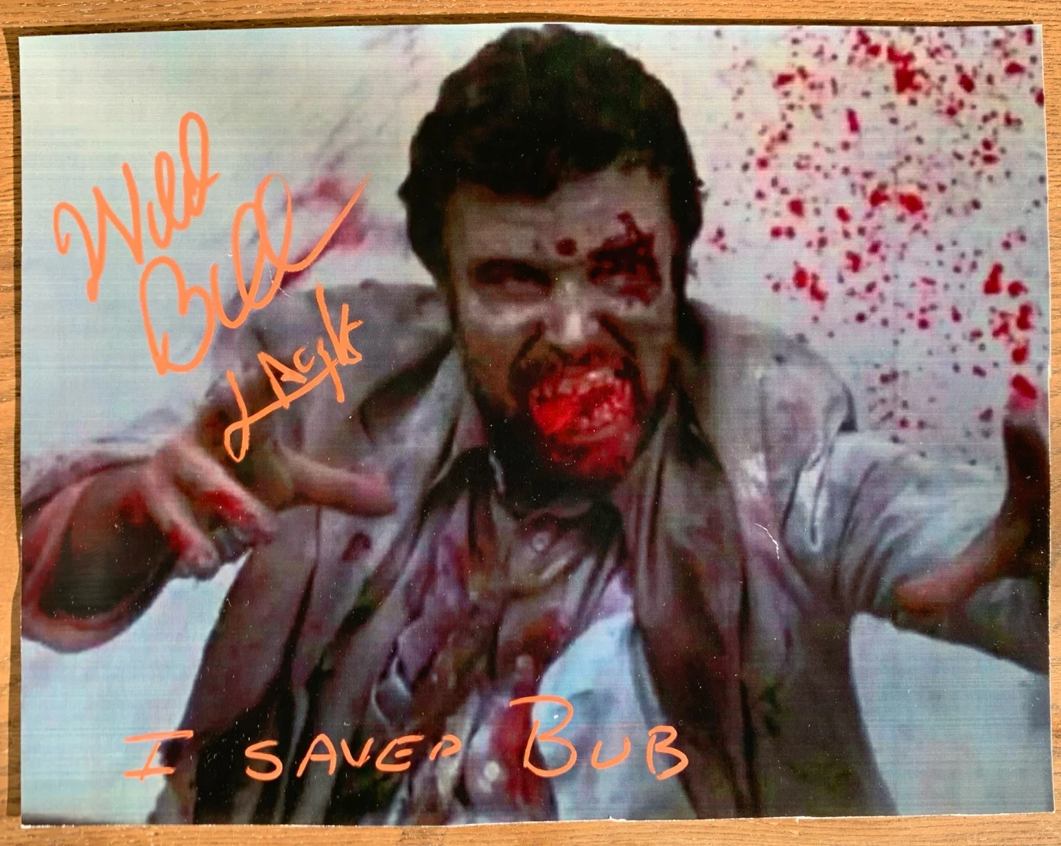 Wild Bill Laczko — “Wild Bill” Laczko Autograph From Day Of The Dead, George Romero Zombie Horror